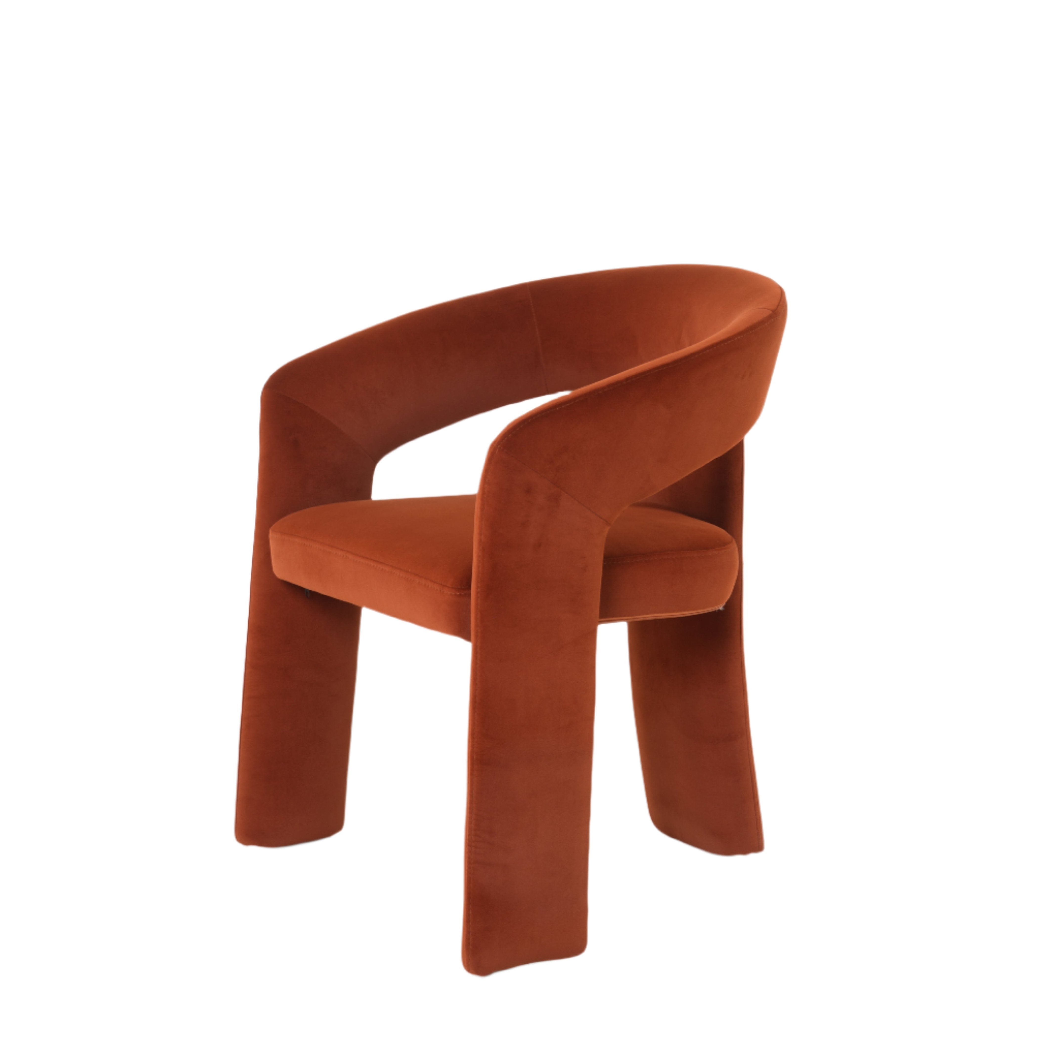 Eva Dining Chairs in Burnt Orange (2pk)