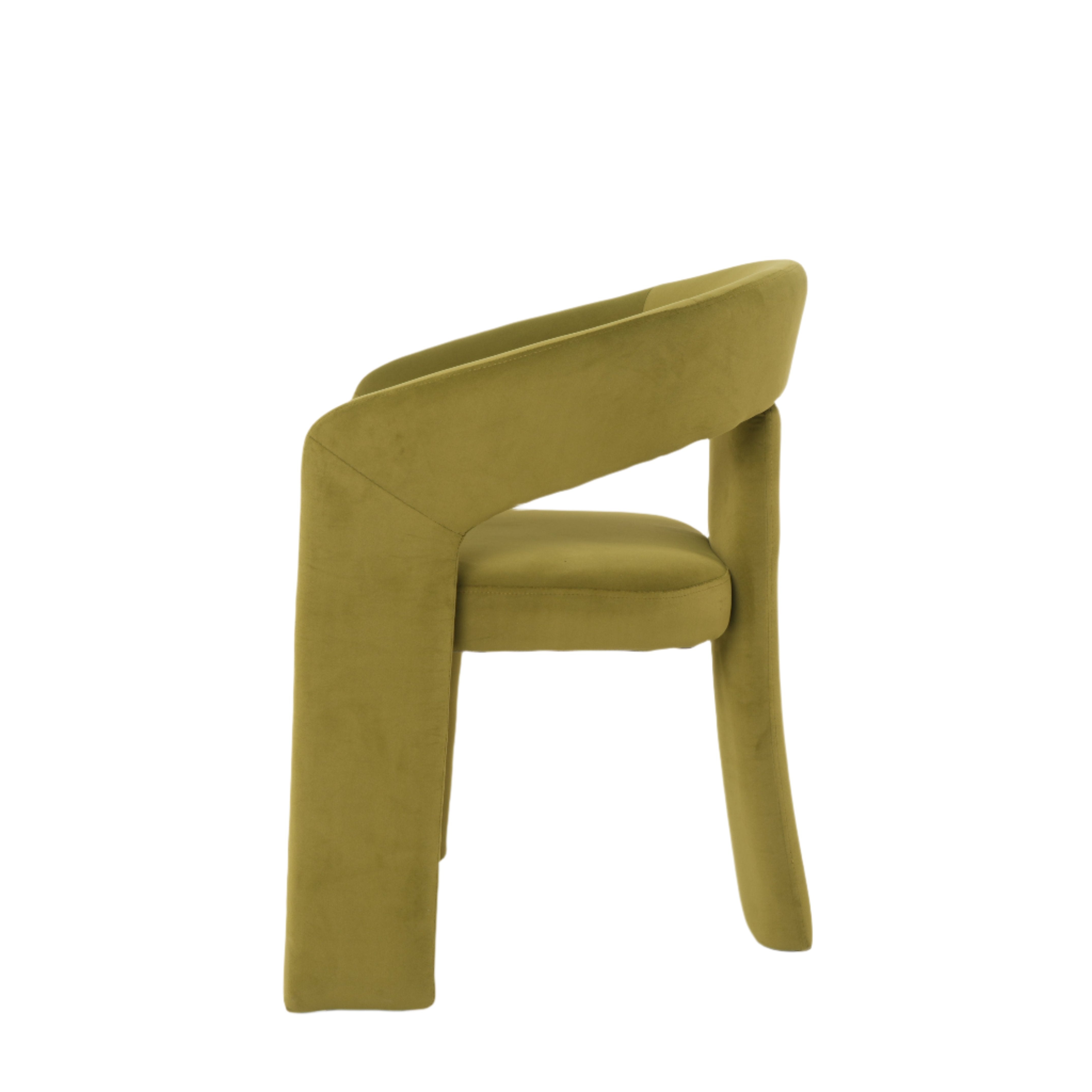 Eva Dining Chairs in Olive Green (2pk)
