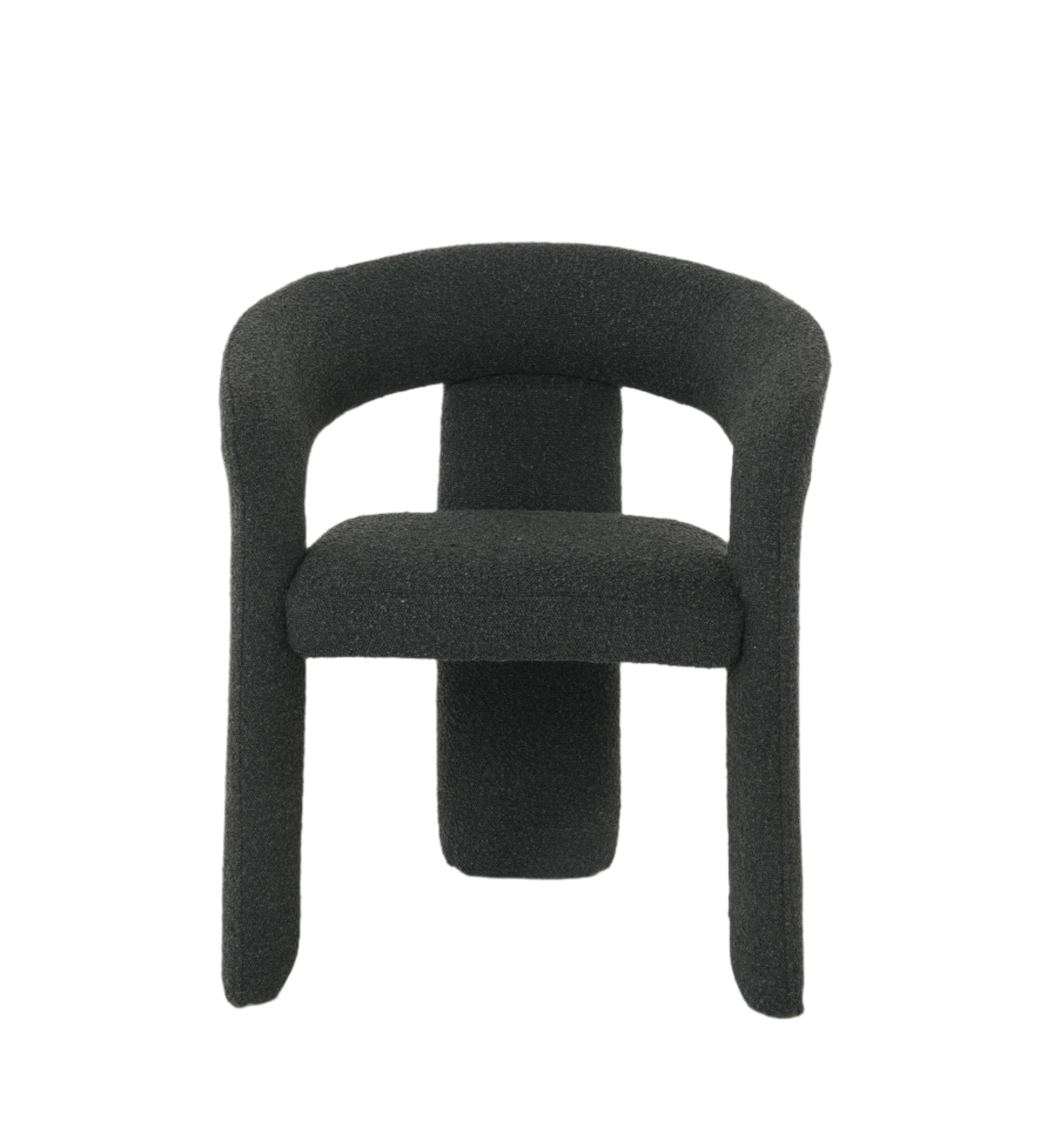Eva Dining Chairs in Black Boucle (2pk)
