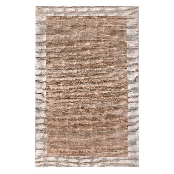 Donets Handwoven Jute & Wool Rug in Natural & Ivory (2 Sizes)