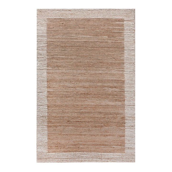 Donets Handwoven Jute & Wool Rug in Natural & Ivory (2 Sizes)