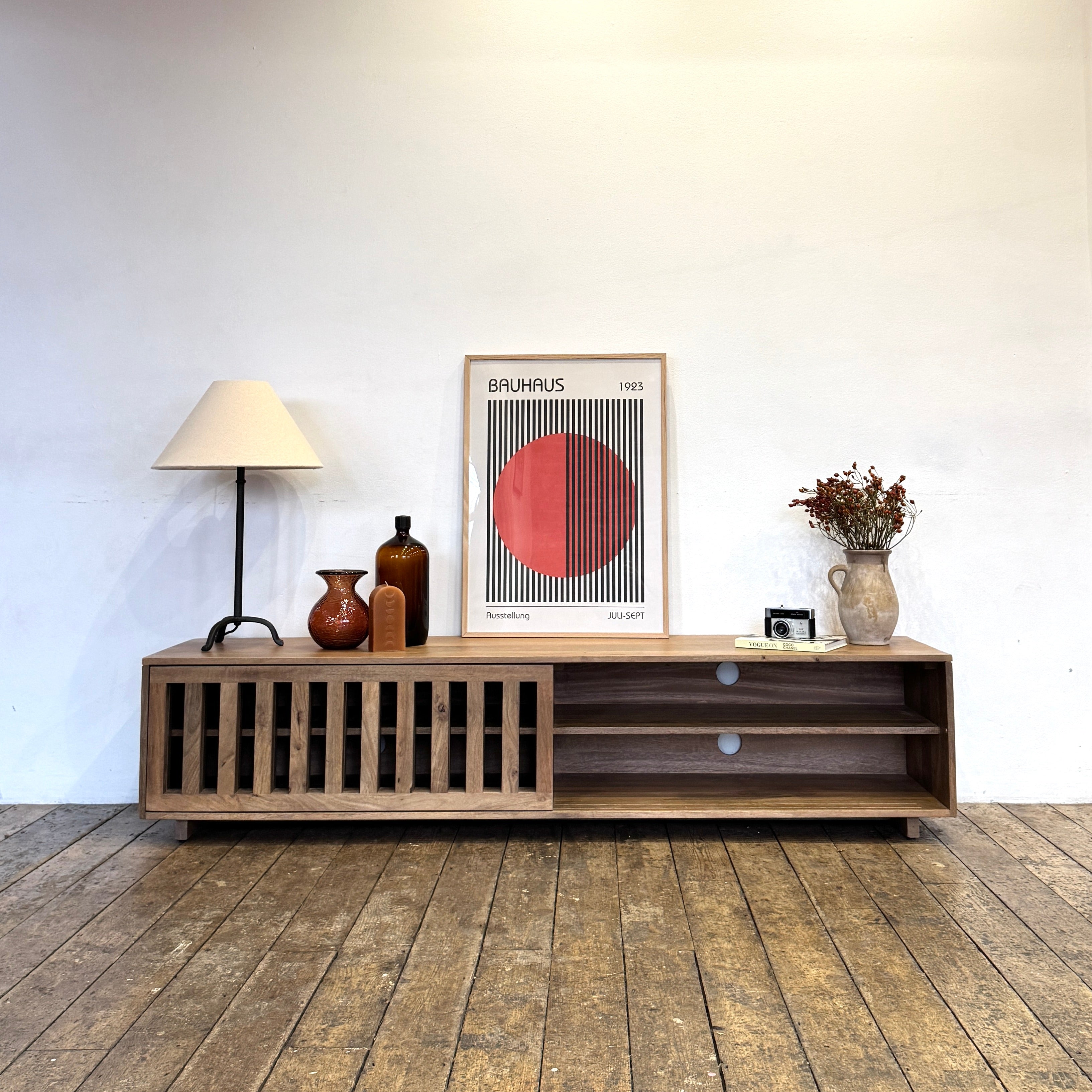 Caleb Solid Mango Wood TV Stand in Light Brown (4 Sizes)