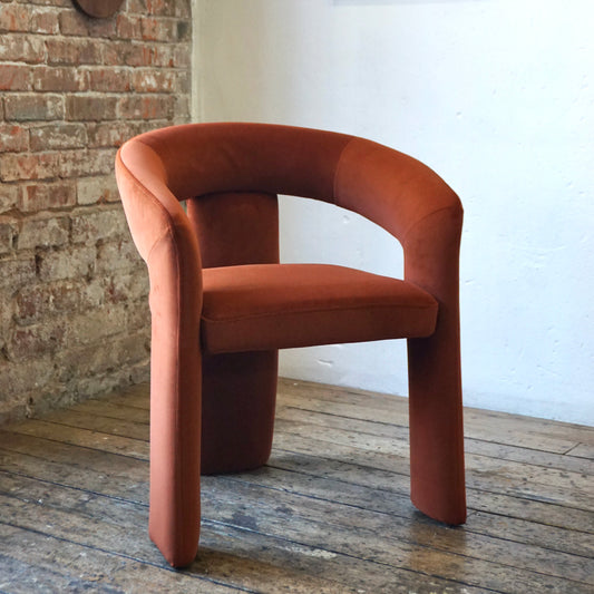 Eva Dining Chairs in Burnt Orange (2pk)
