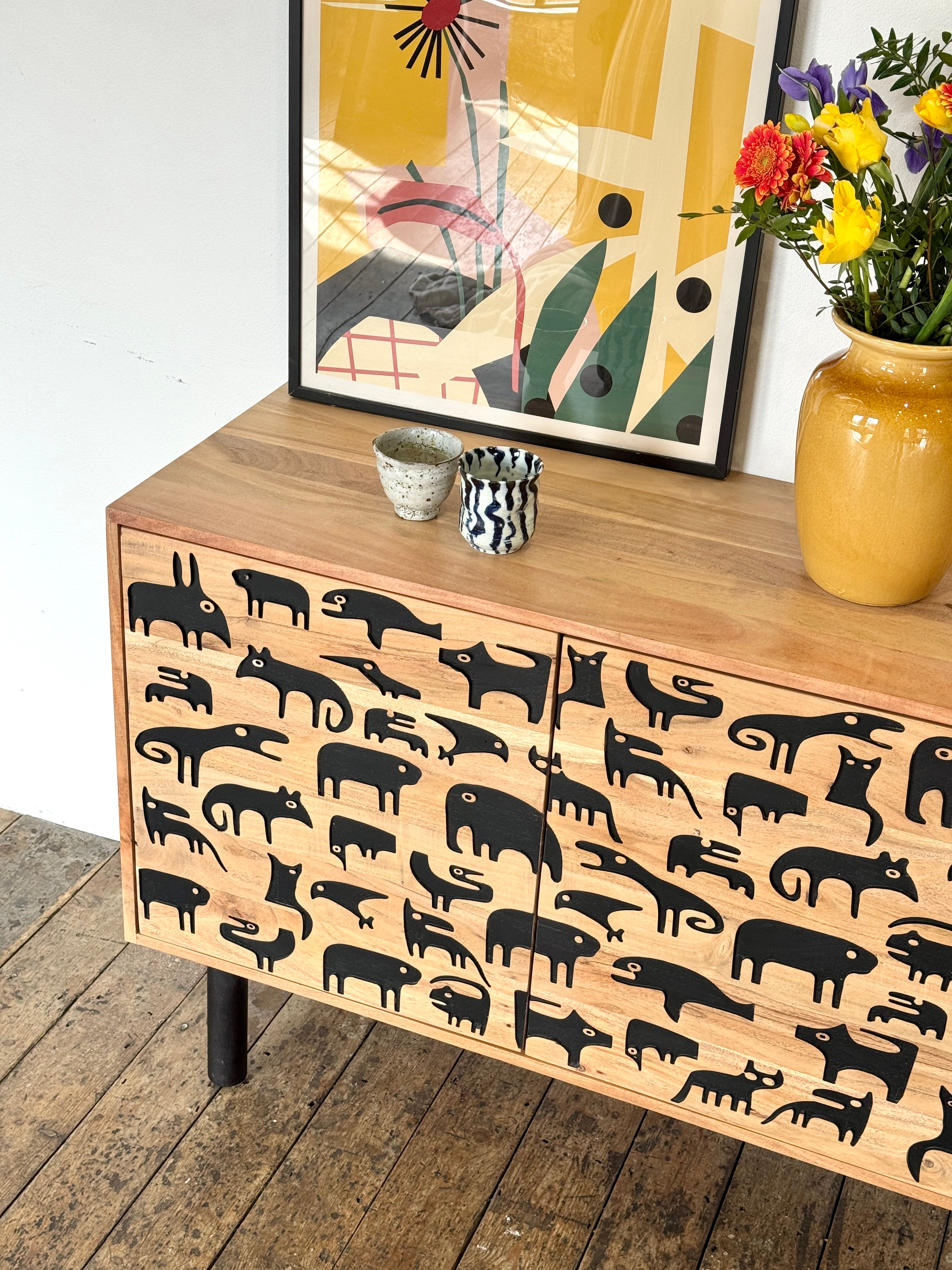 Savannah Solid Acacia Wood Large Sideboard