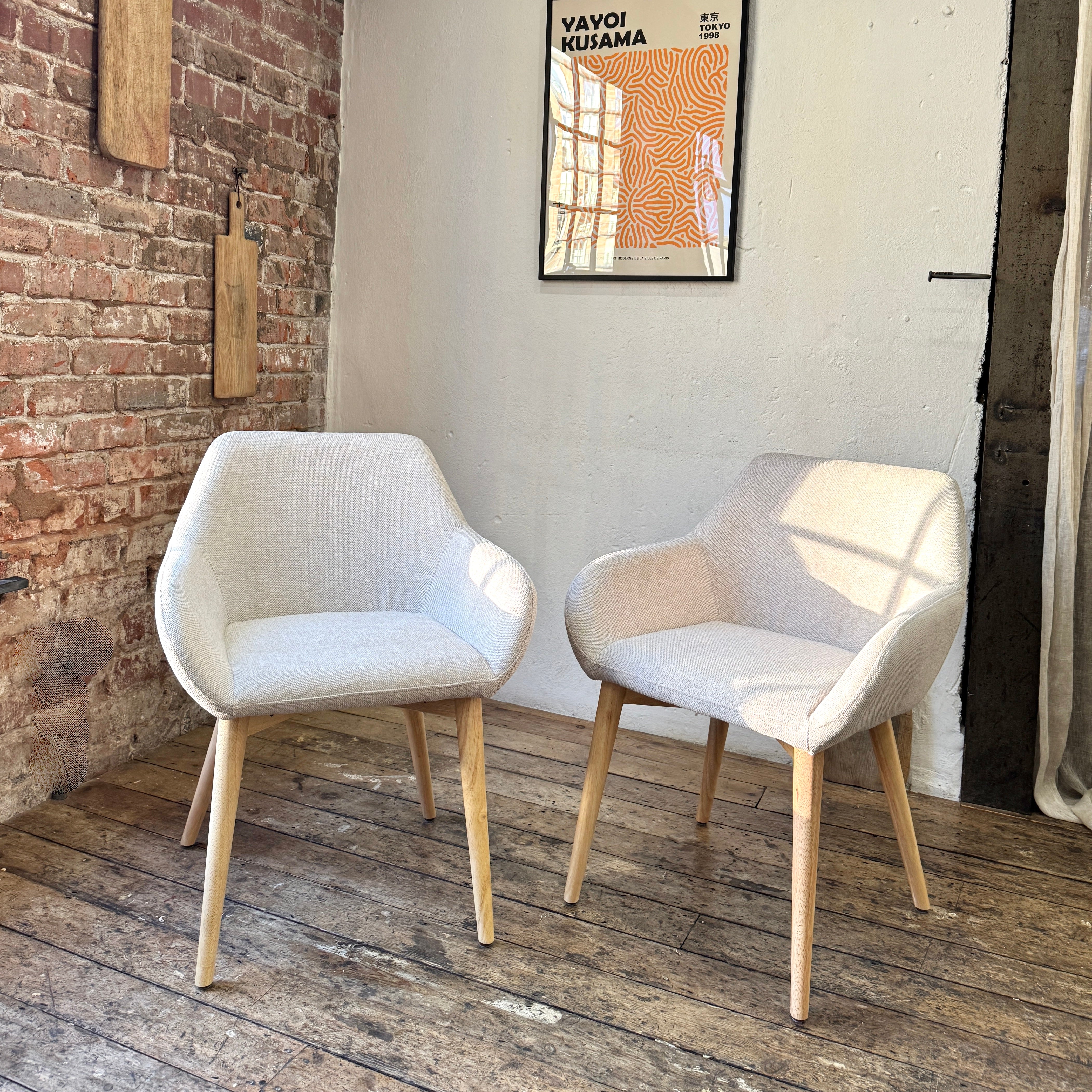 Amara Dining Chairs in Oatmeal (2pk)