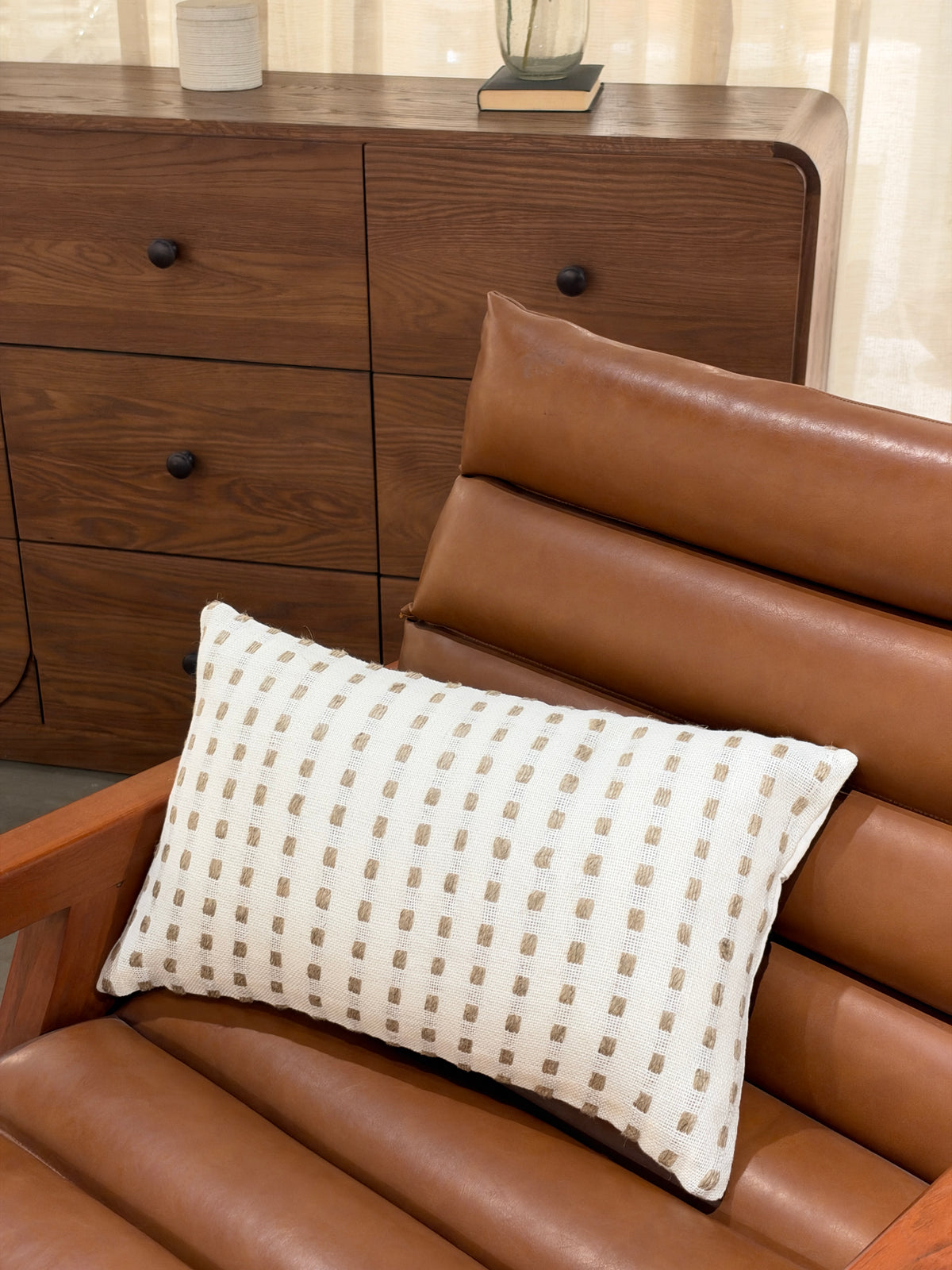 Buroka Cushion in Ivory 30 x 50cm