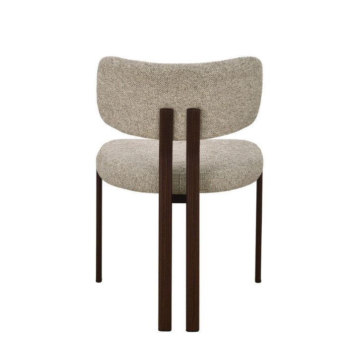 Dori Dining Chair in Truffle with a Walnut Frame (2pk)