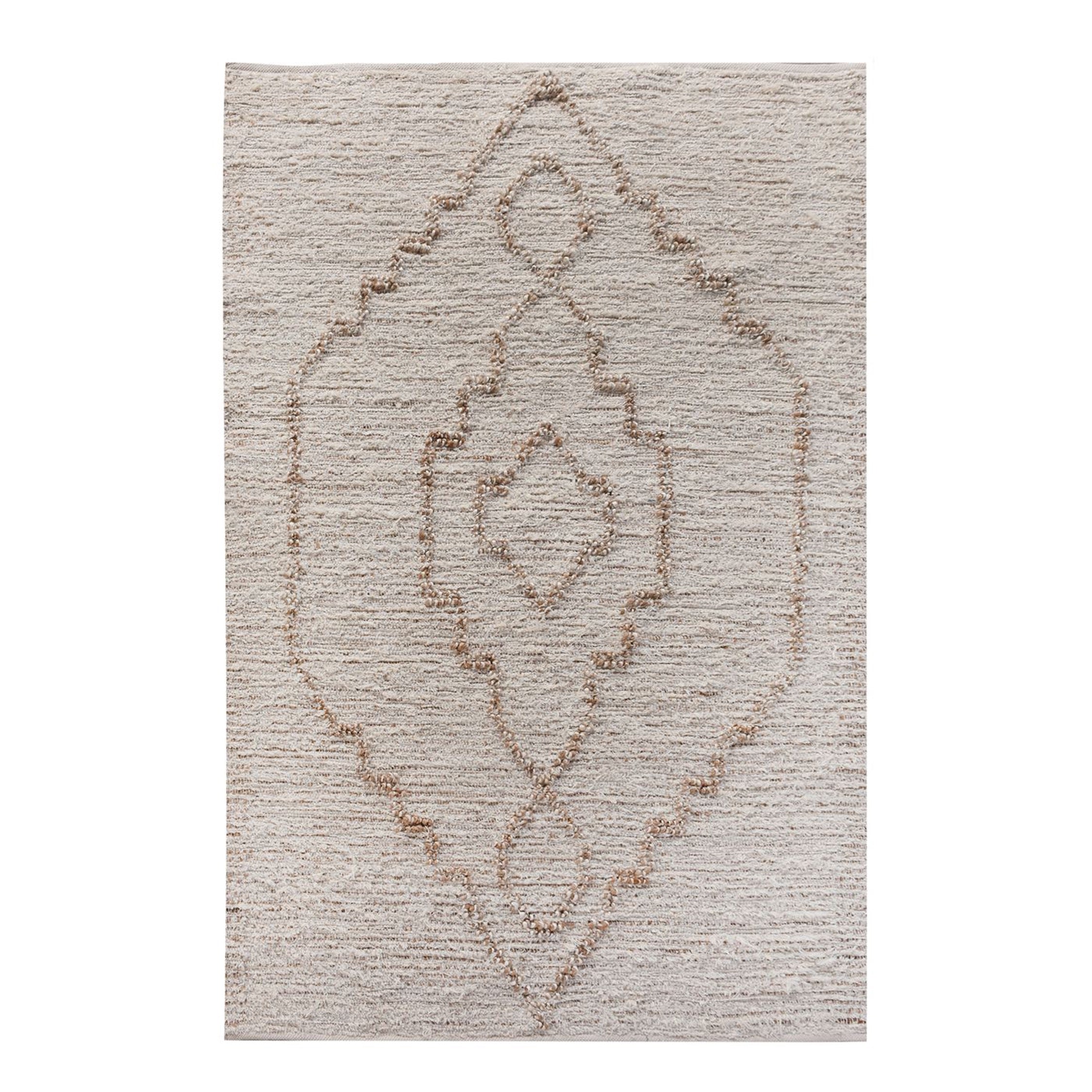 Hackett Handwoven Jute & Cotton Rug in Ivory & Natural (2 Sizes)