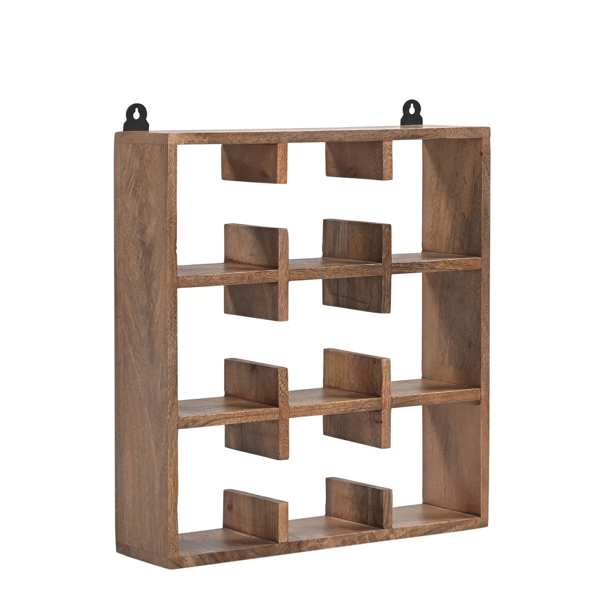 Magu Cup Shelf 3 by 3 in Light Brown