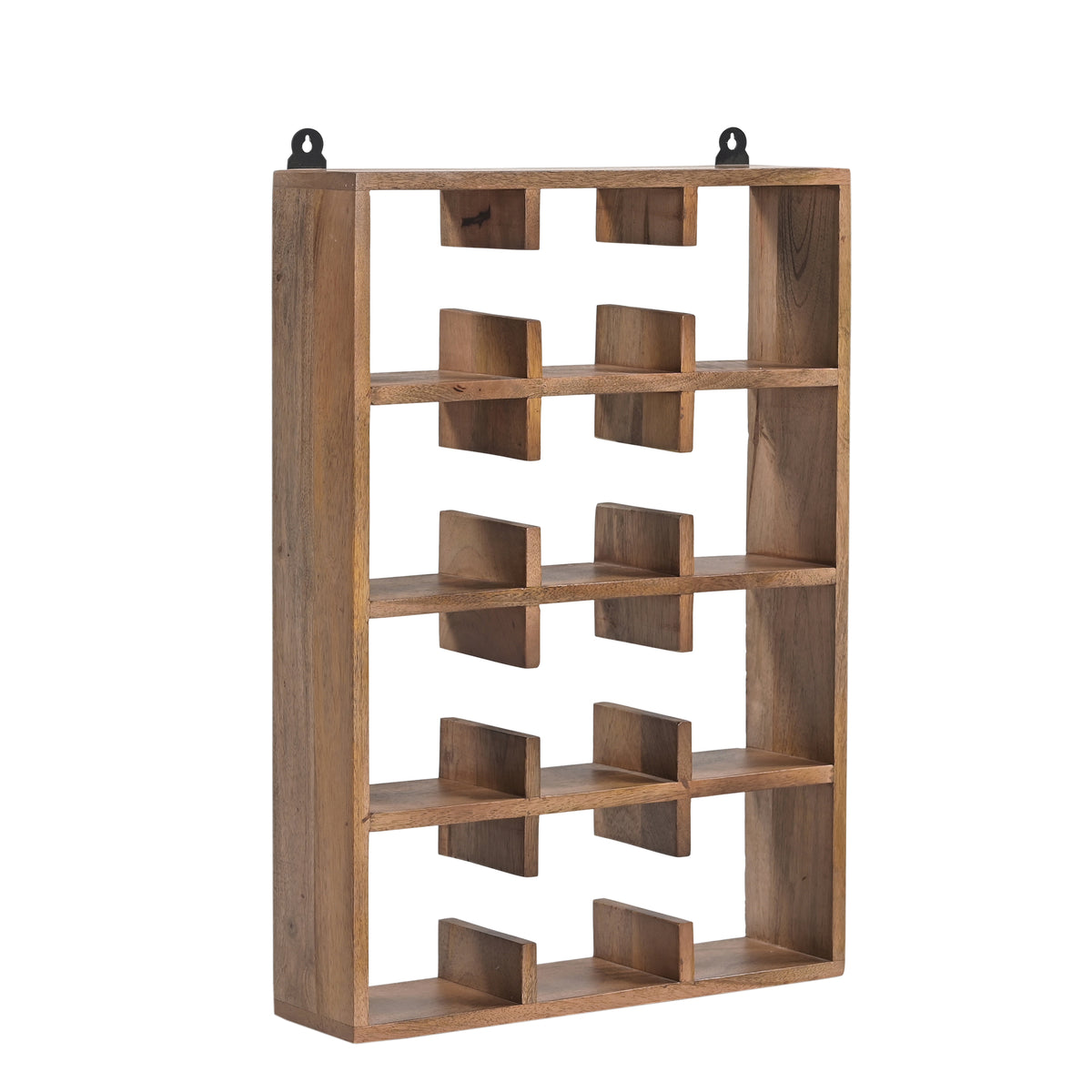 Magu Cup Shelf 3 by 4 in Light Brown
