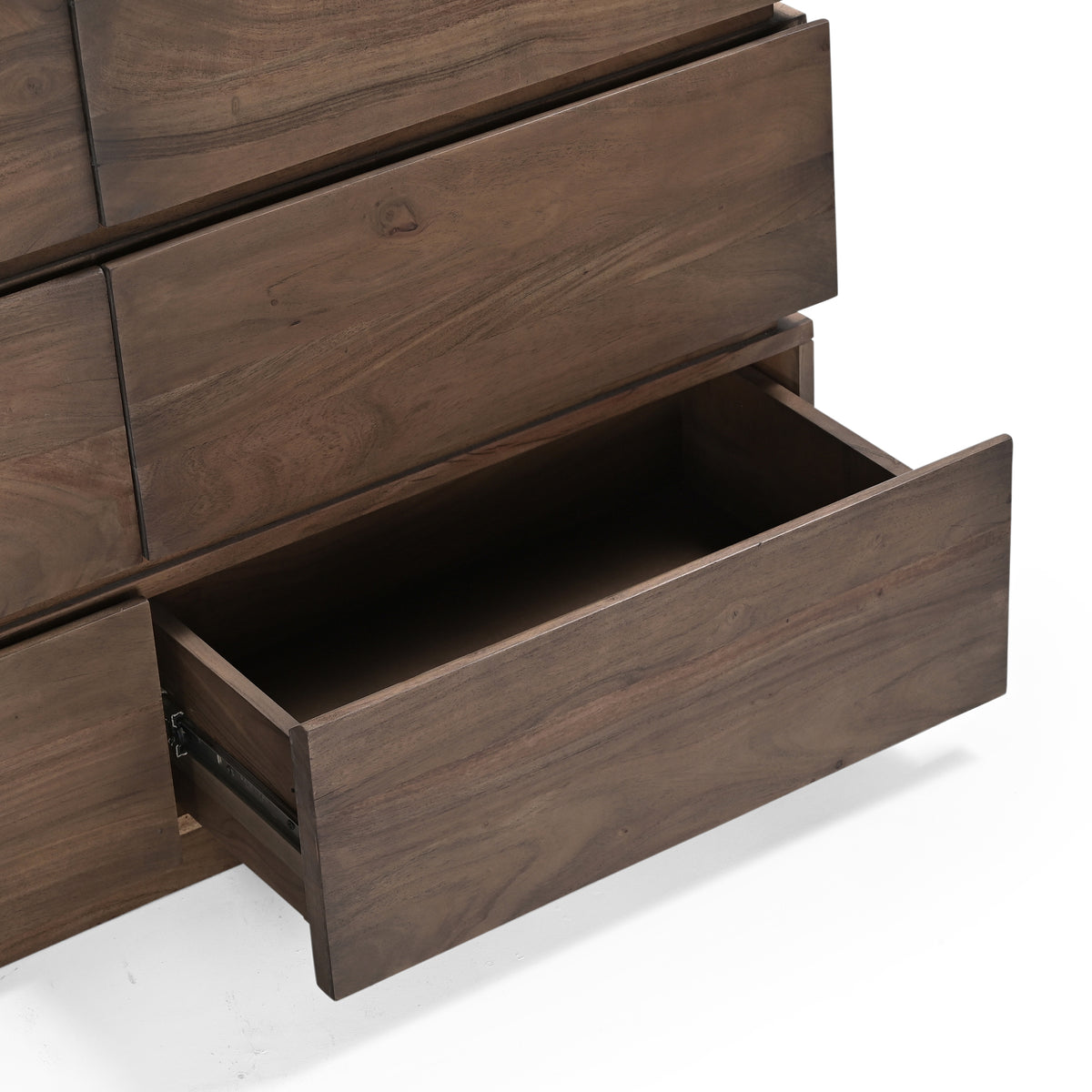 Richmond Solid Acacia Wood Large 9 Drawer Chest in Walnut
