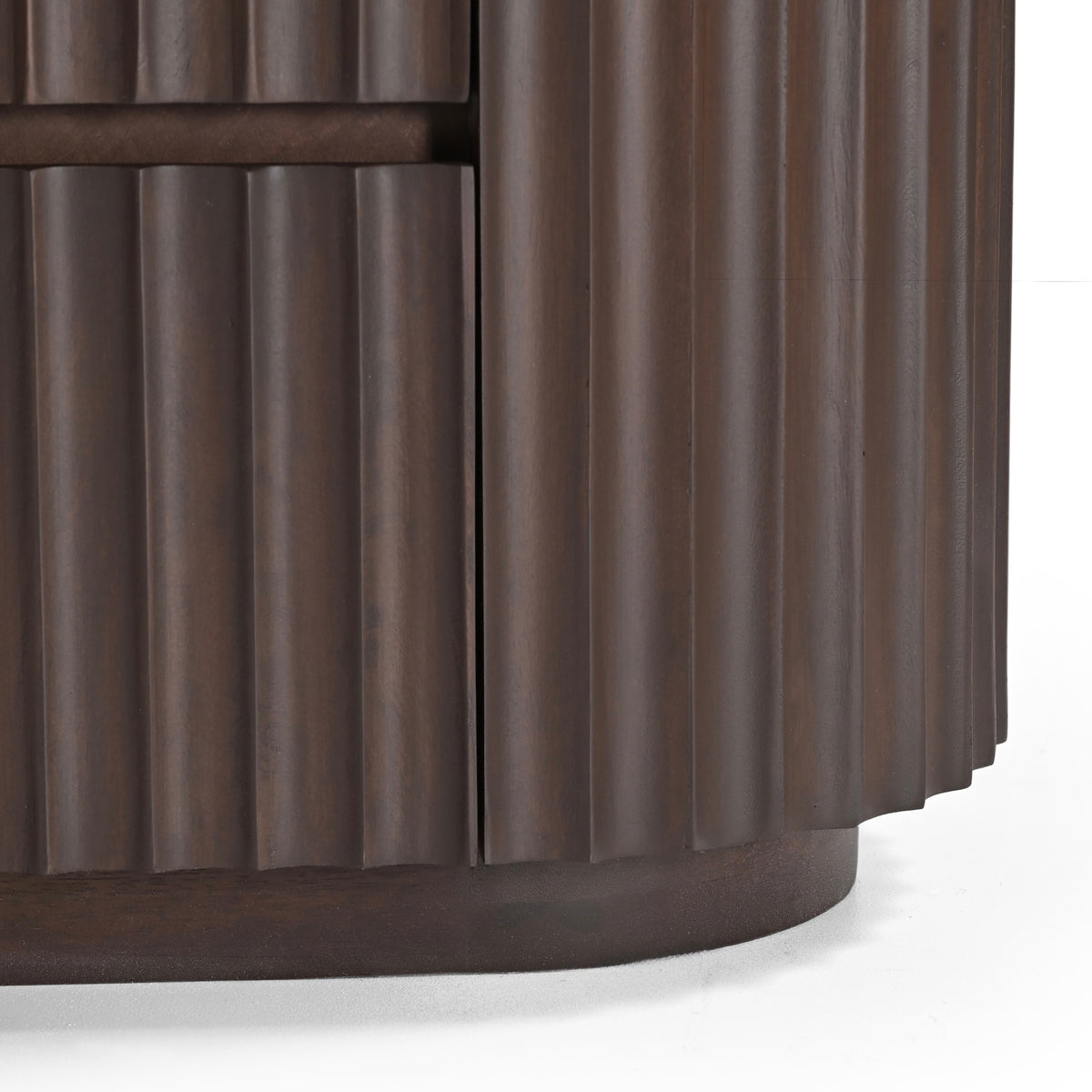 Theo Solid Mango Wood 3 Drawer Chest in Walnut