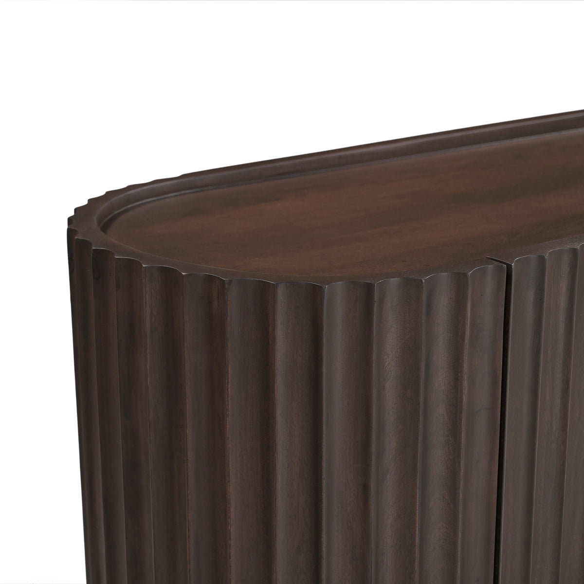 Theo Solid Mango Wood Large TV Stand in Walnut (200cm)