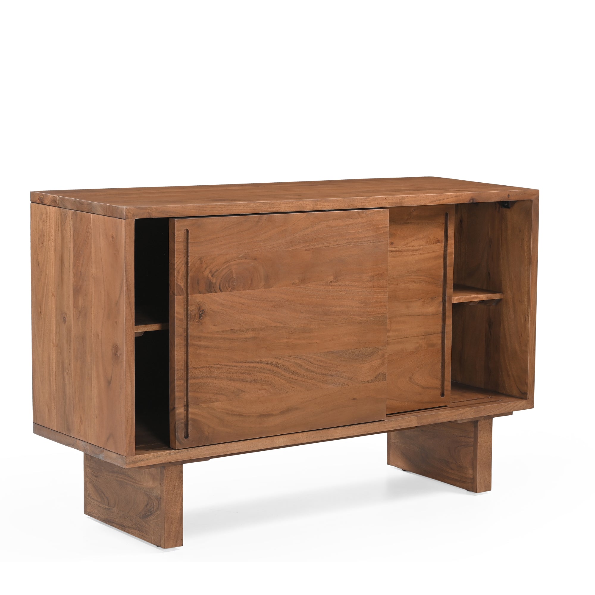 Kanso Solid Acacia Wood 2 Door Sideboard Honey Brown
