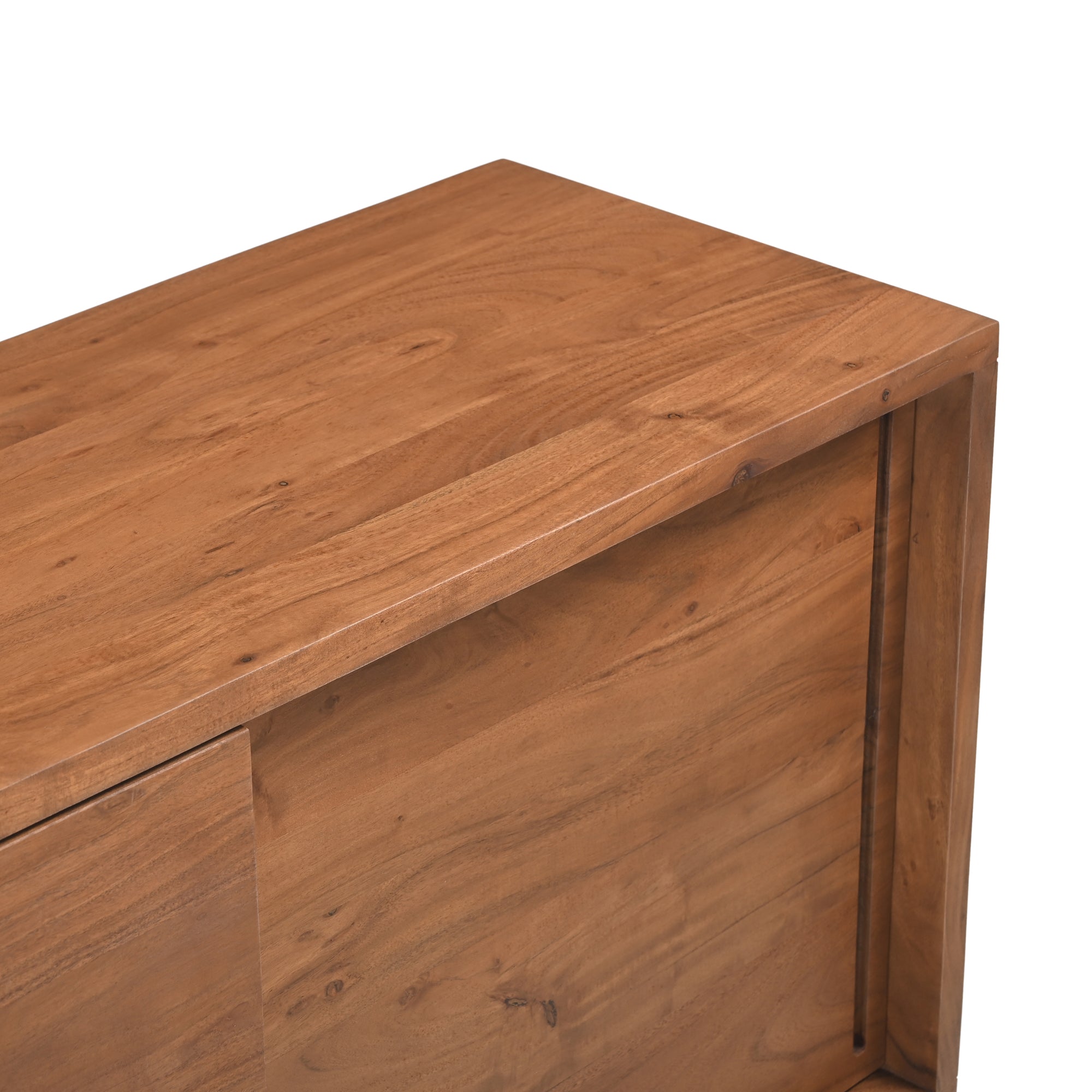 Kanso Solid Acacia Wood 2 Door Sideboard Honey Brown