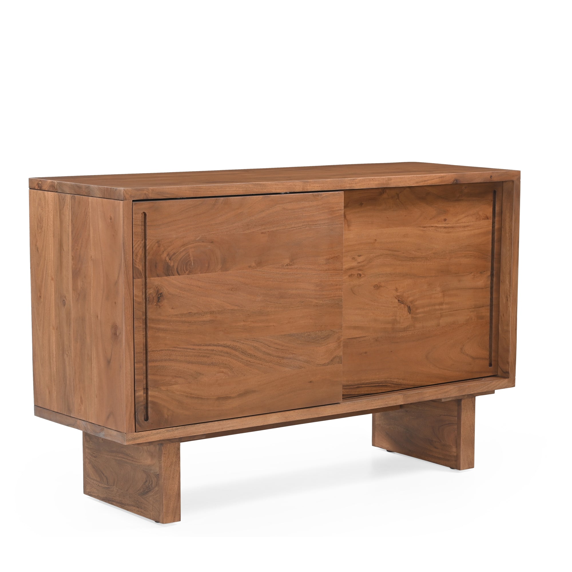 Kanso Solid Acacia Wood 2 Door Sideboard Honey Brown