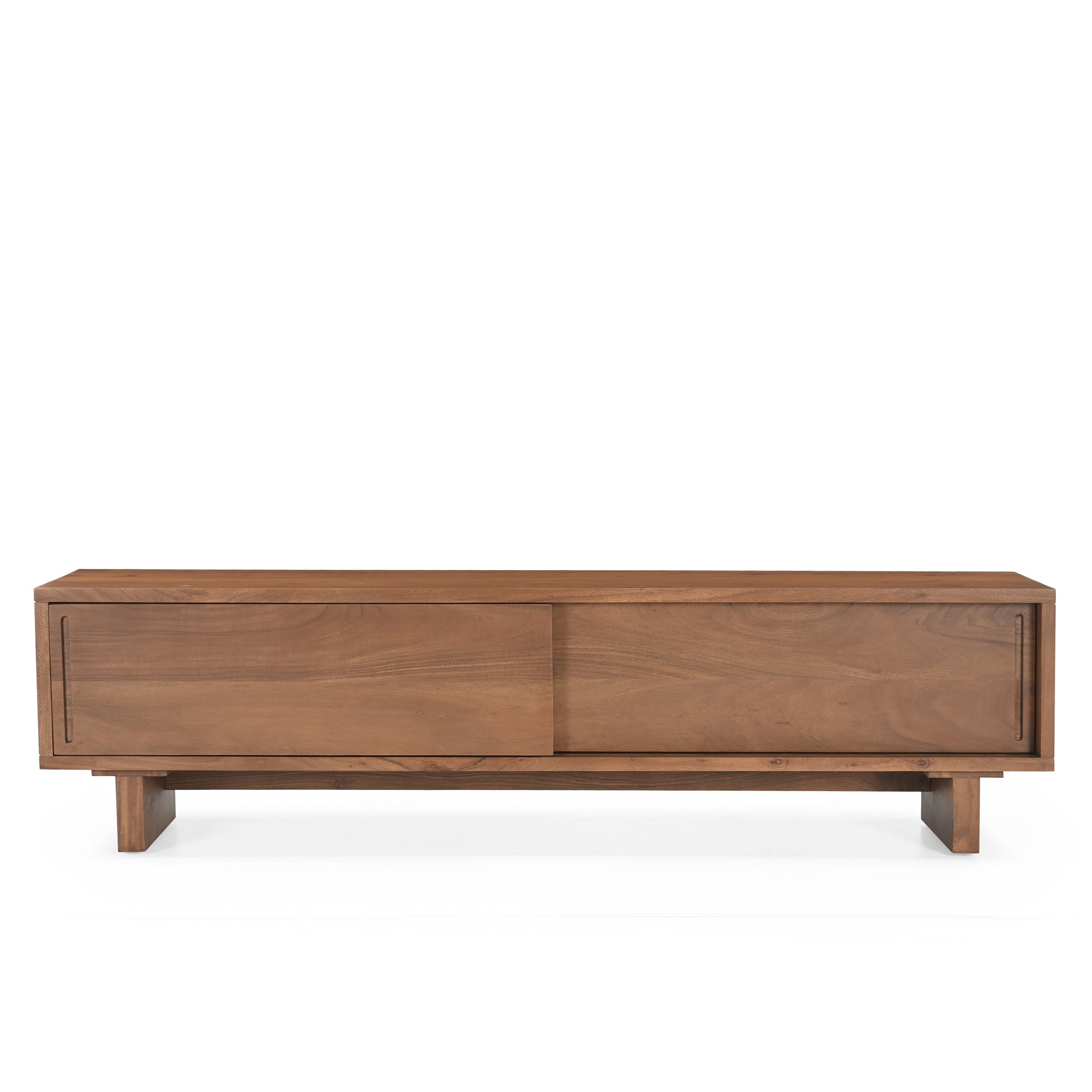 Kanso Solid Acacia Wood TV Unit Honey Brown