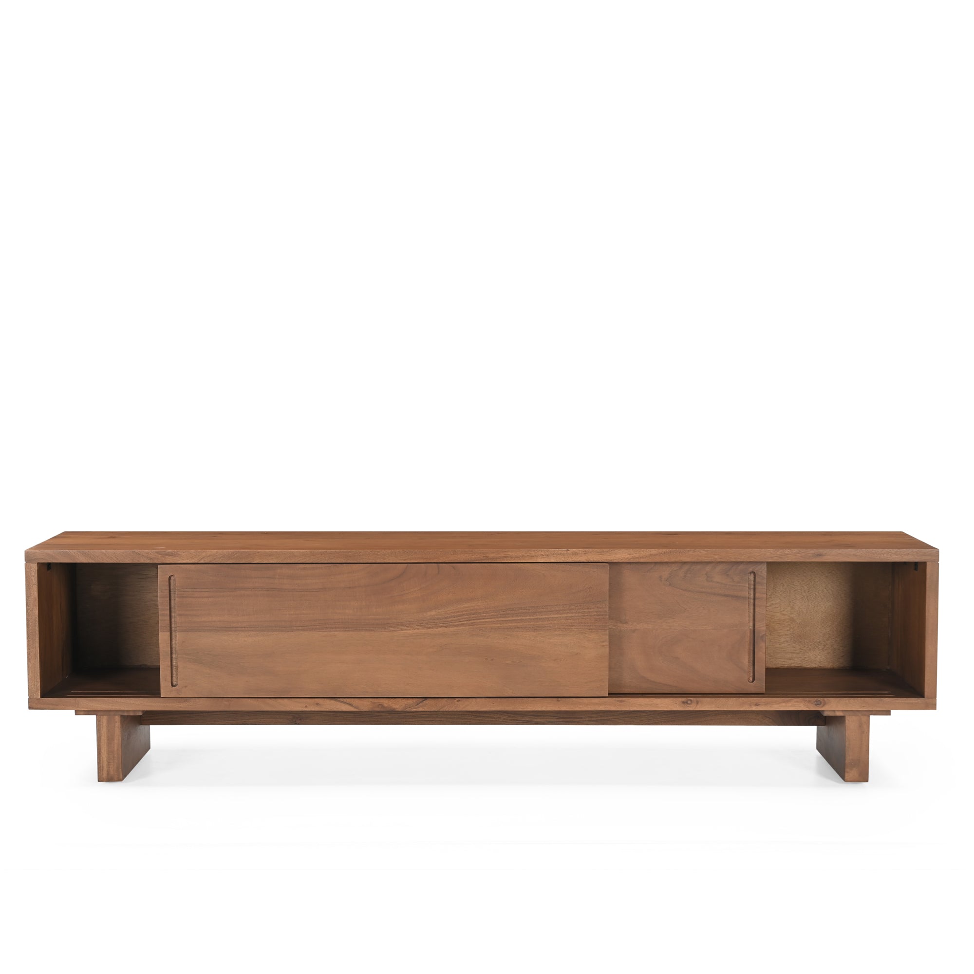 Kanso Solid Acacia Wood TV Unit Honey Brown