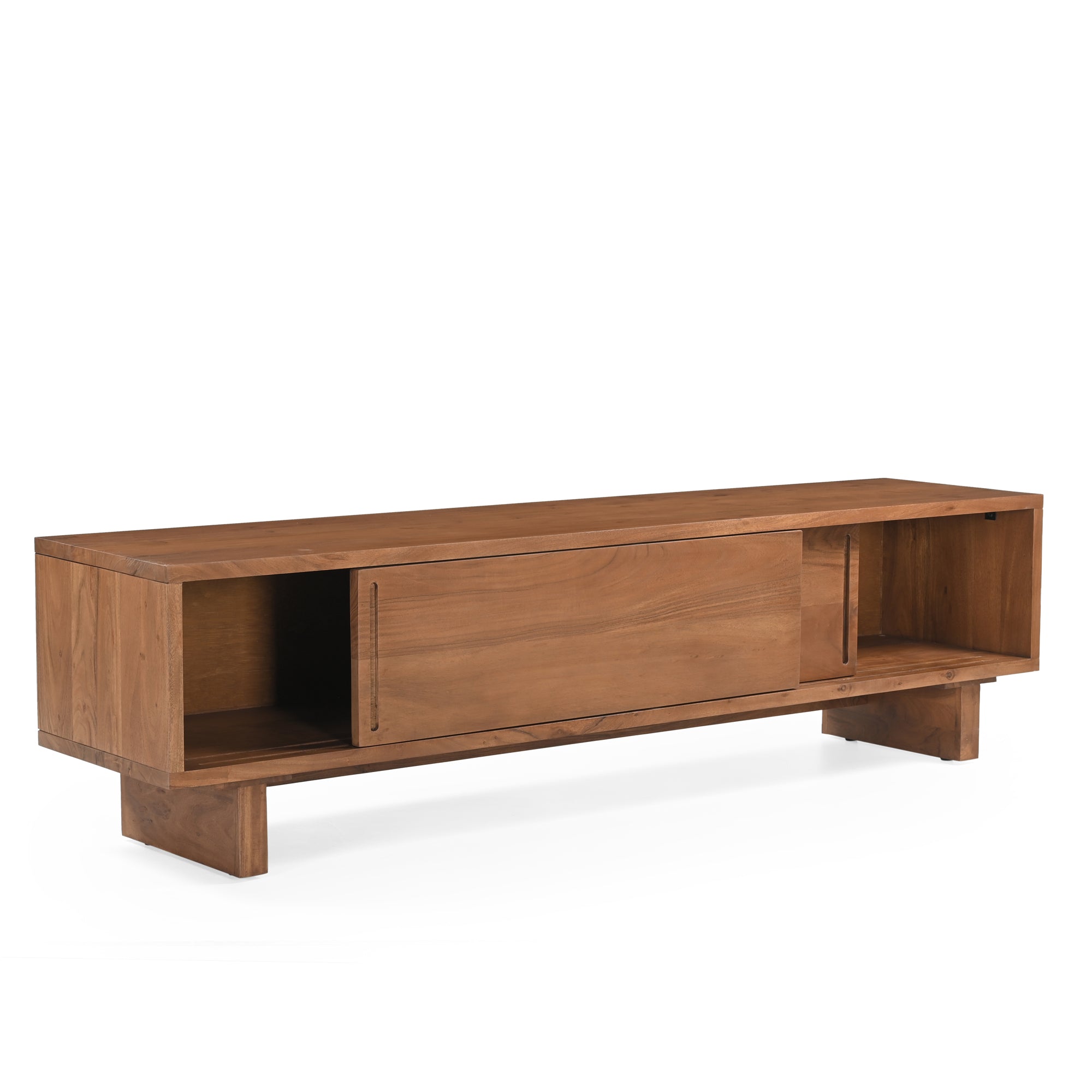 Kanso Solid Acacia Wood TV Unit Honey Brown