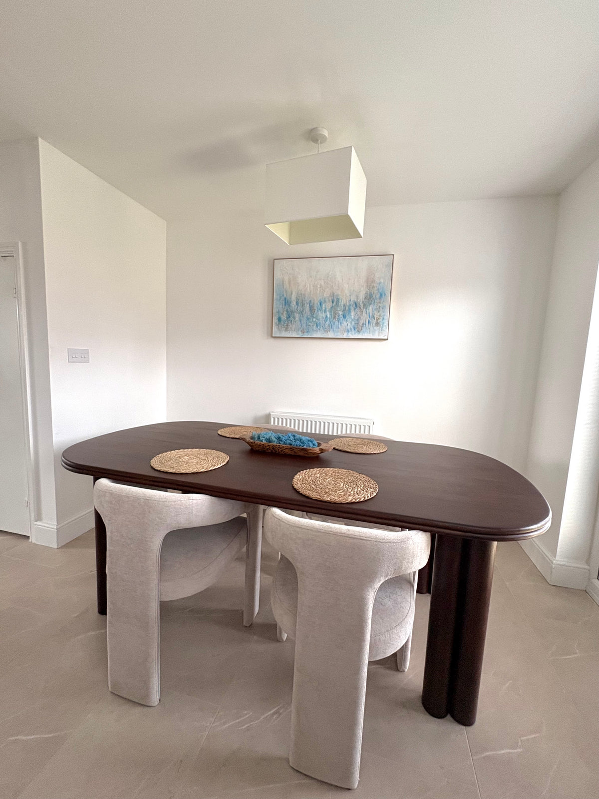 Tivra Solid Mango Wood Dining Table Brown (2 Sizes)