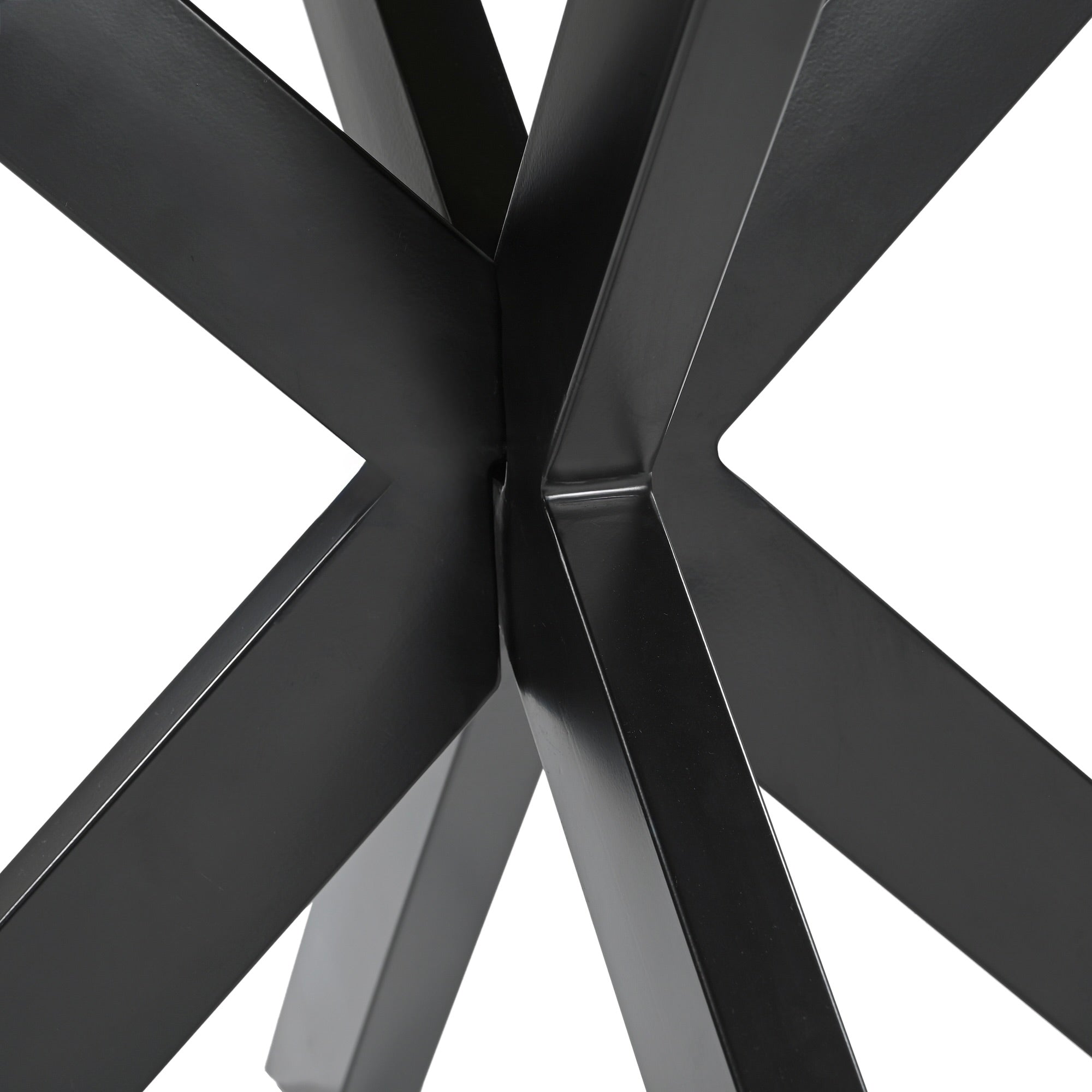 Vexon Solid Mango Wood Industrial Dining Table (2 Sizes)