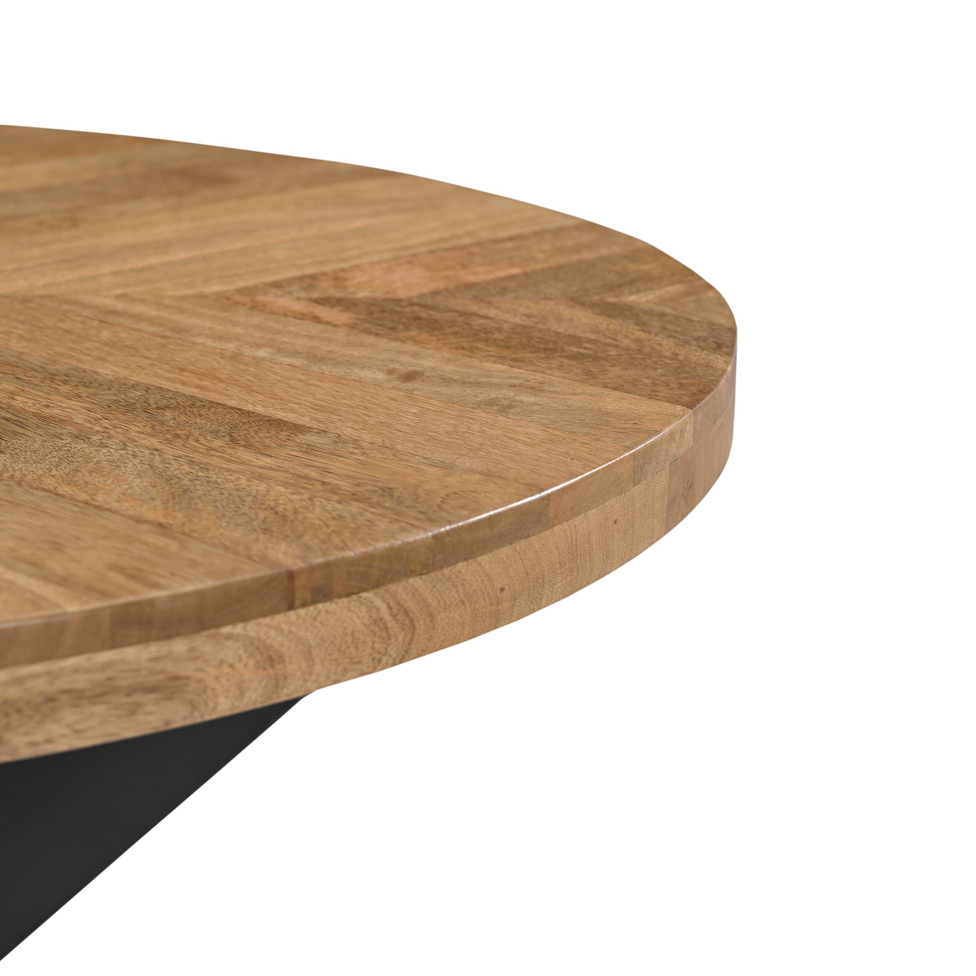 Vexon Solid Mango Wood Industrial Dining Table (2 Sizes)