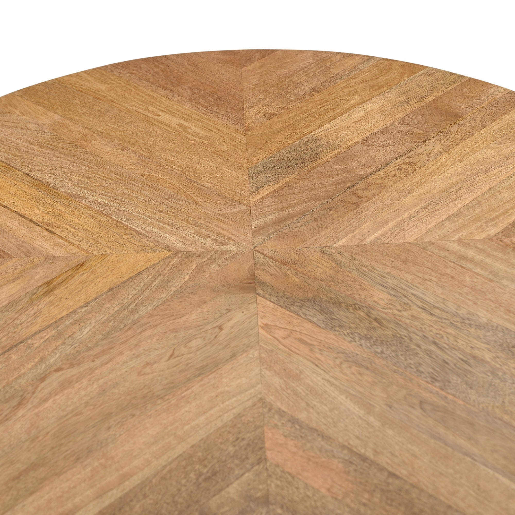 Vexon Solid Mango Wood Industrial Dining Table (2 Sizes)