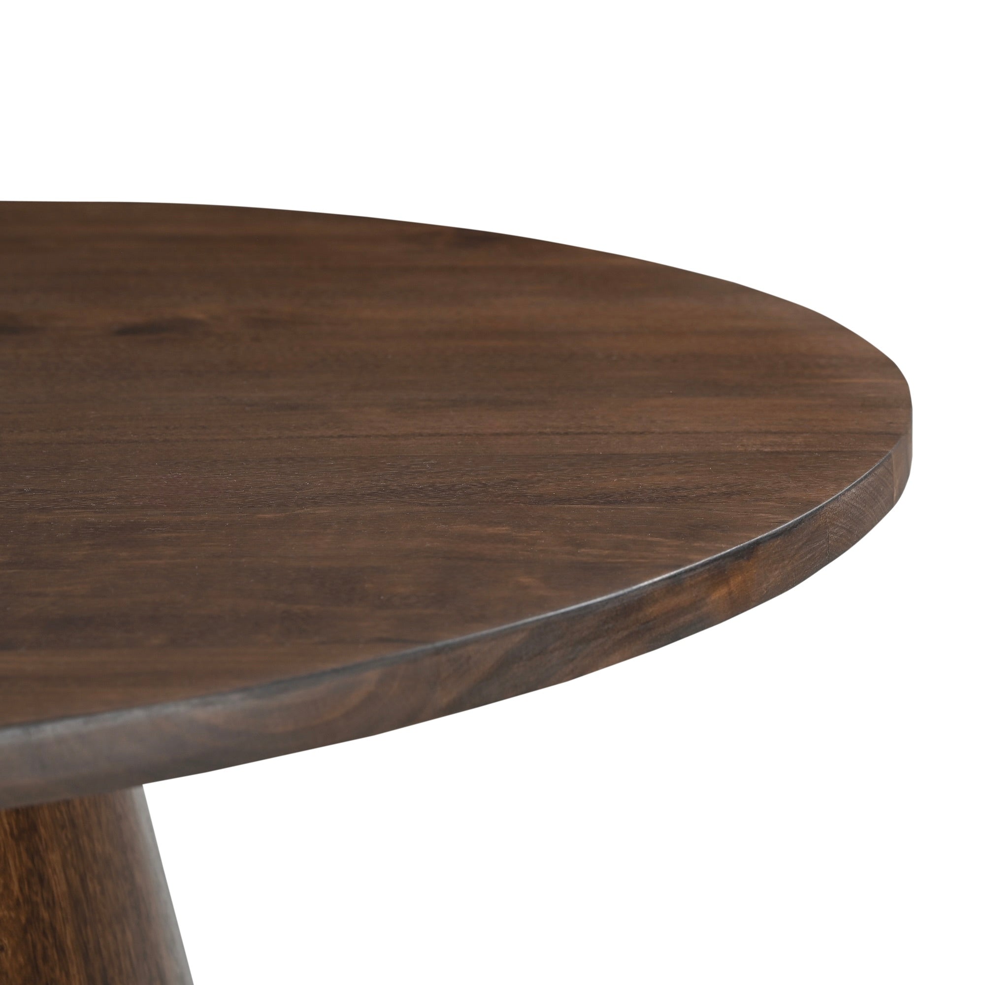 Bronx Solid Mango Wood Dining Table Walnut (2 Sizes)