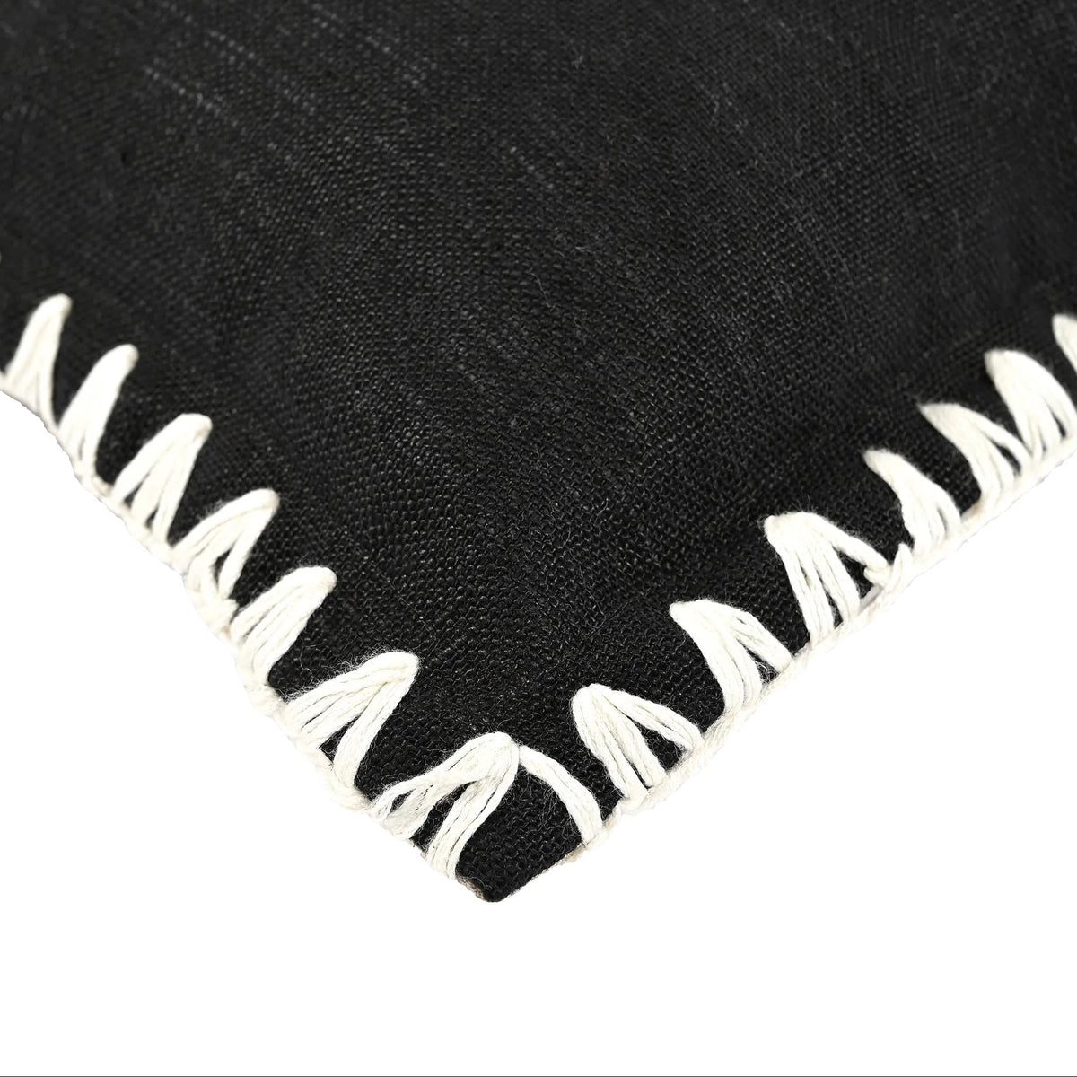 Kanji Cushion in Black, White 50 x 50cm