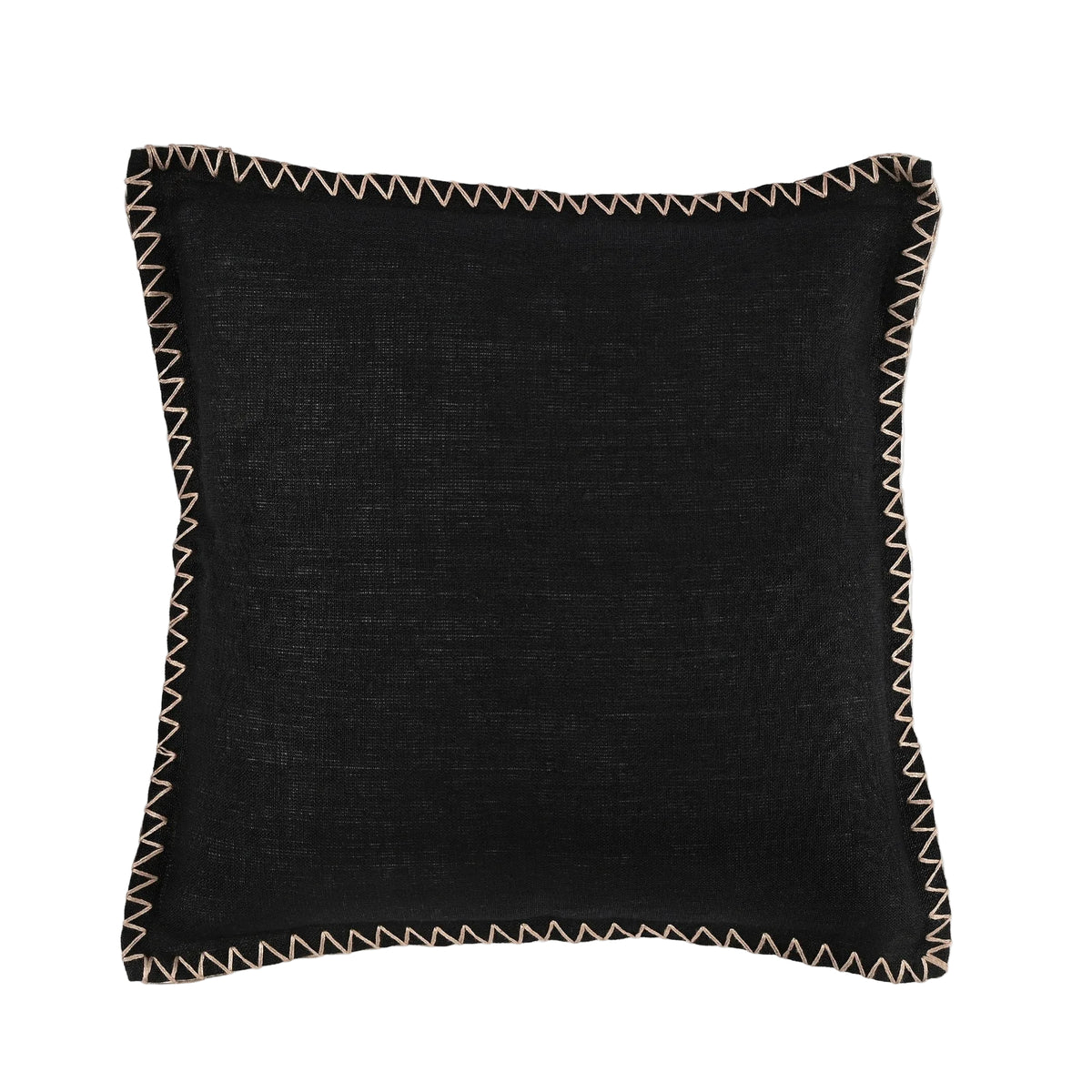 Kanji Cushion in Jet Black 50 x 50cm