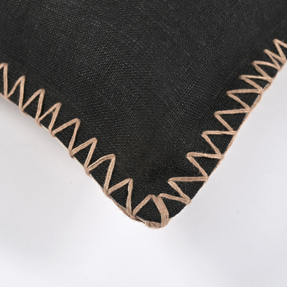 Kanji Cushion in Jet Black 50 x 50cm