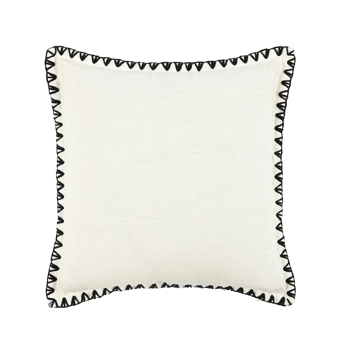 Kanji Cushion in White 50 x 50cm