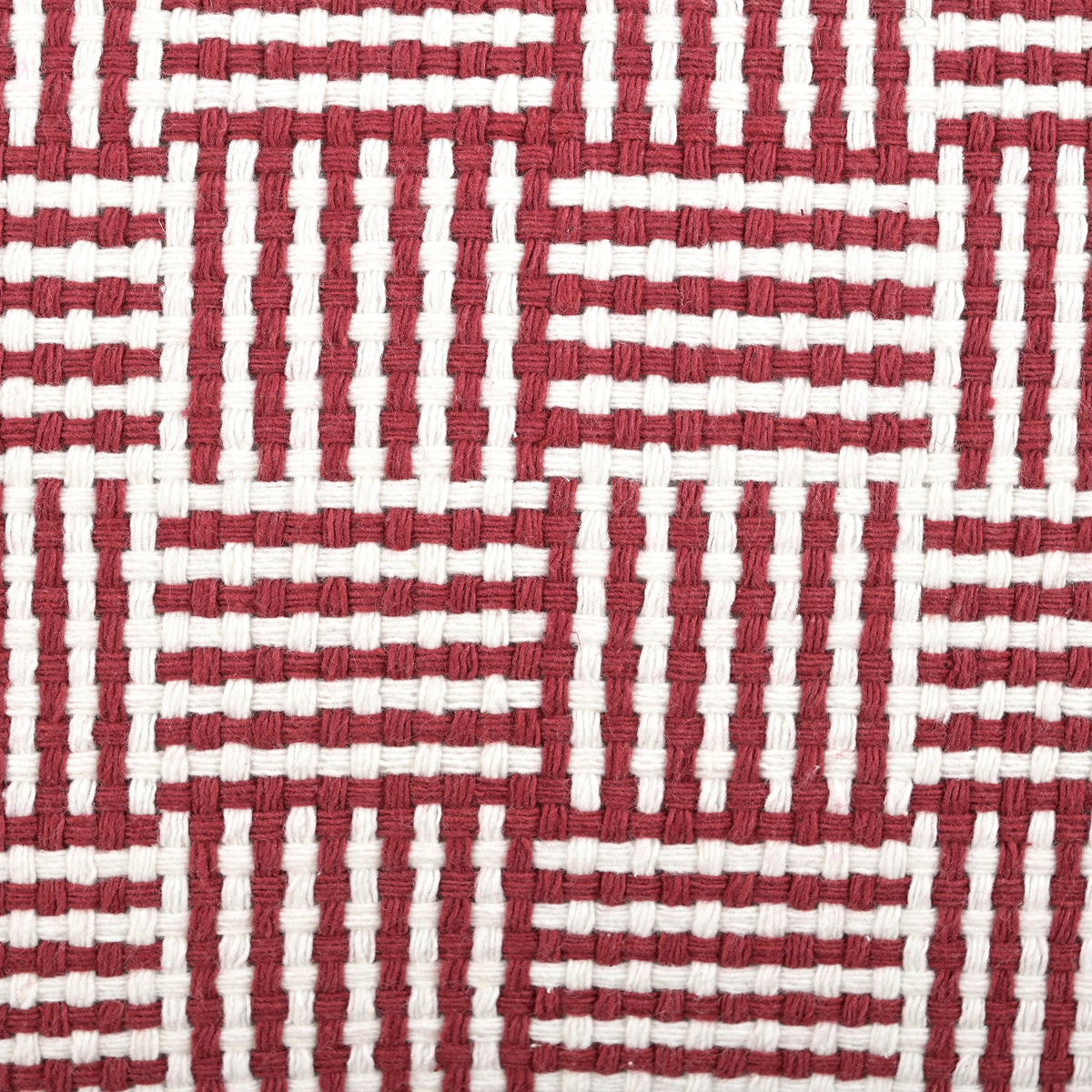 Hashi Cushion in White and Red 30 x 50cm