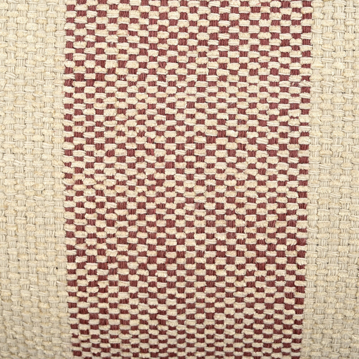 Stria Cushion in Natural, Red 30 x 50cm
