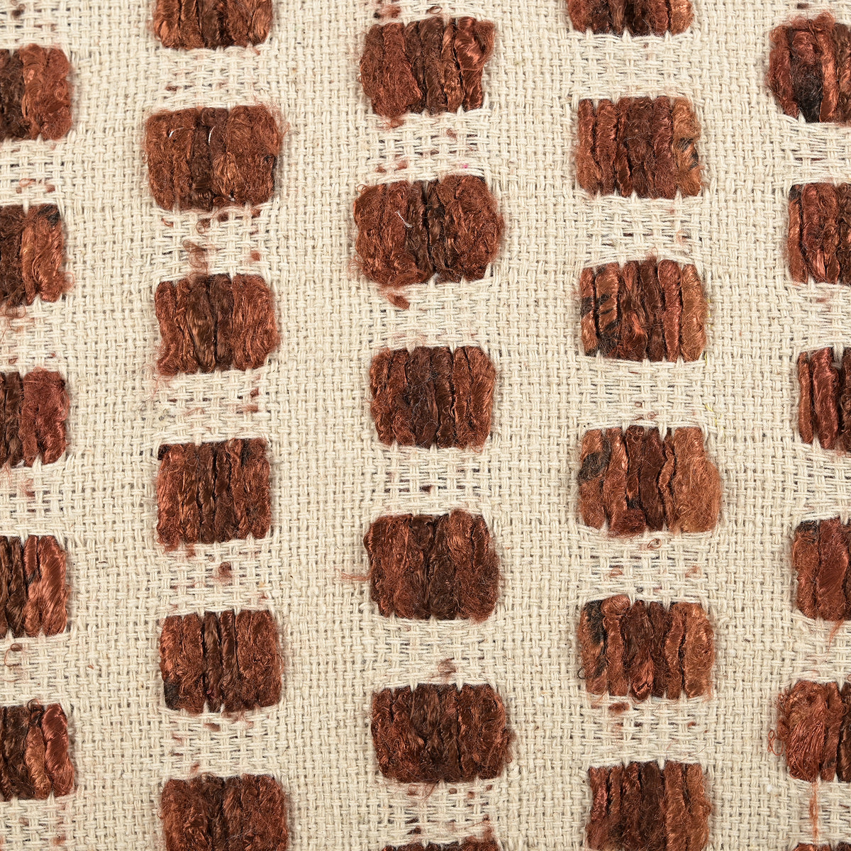 Buroka Cushion in Ivory and Amber 30 x 50cm