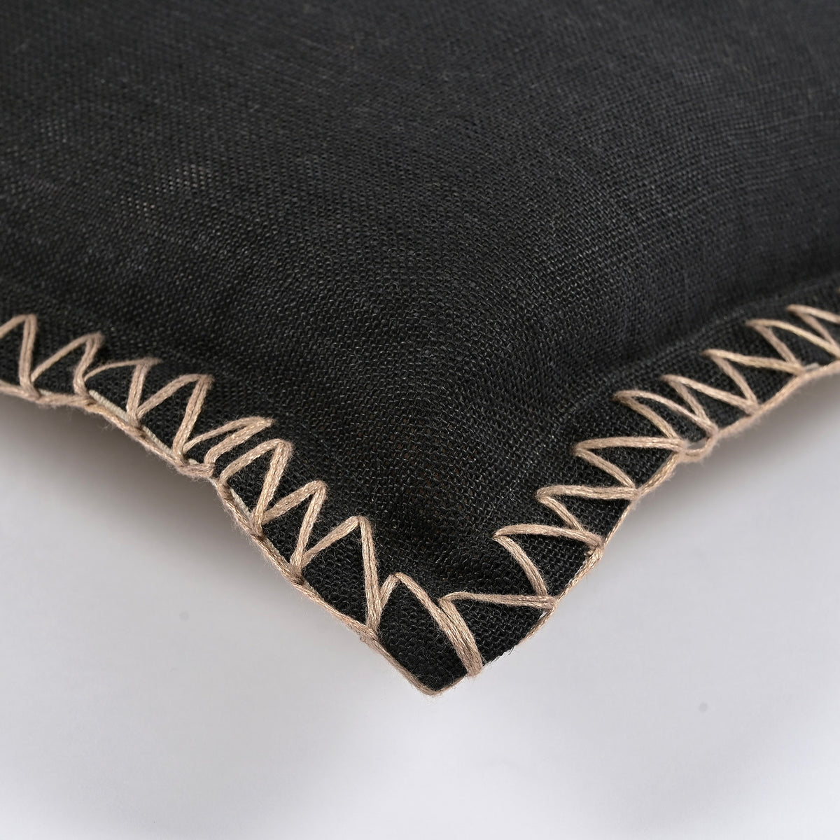 Kanji Cushion in Jet Black 30 x 50cm