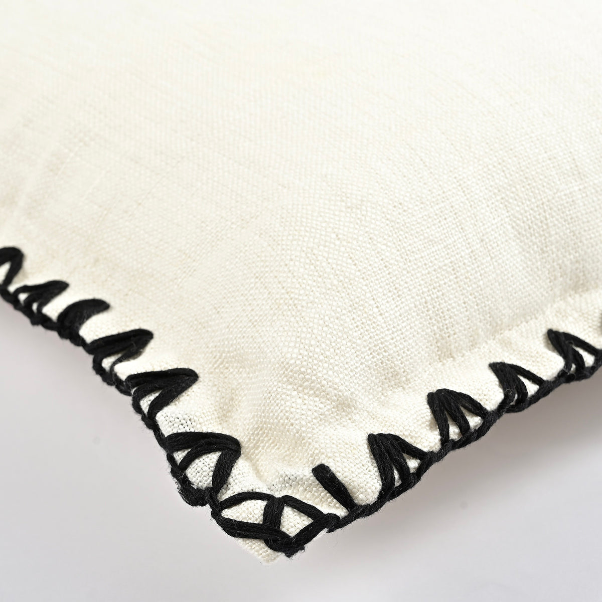 Kanji Cushion in White 30 x 50cm