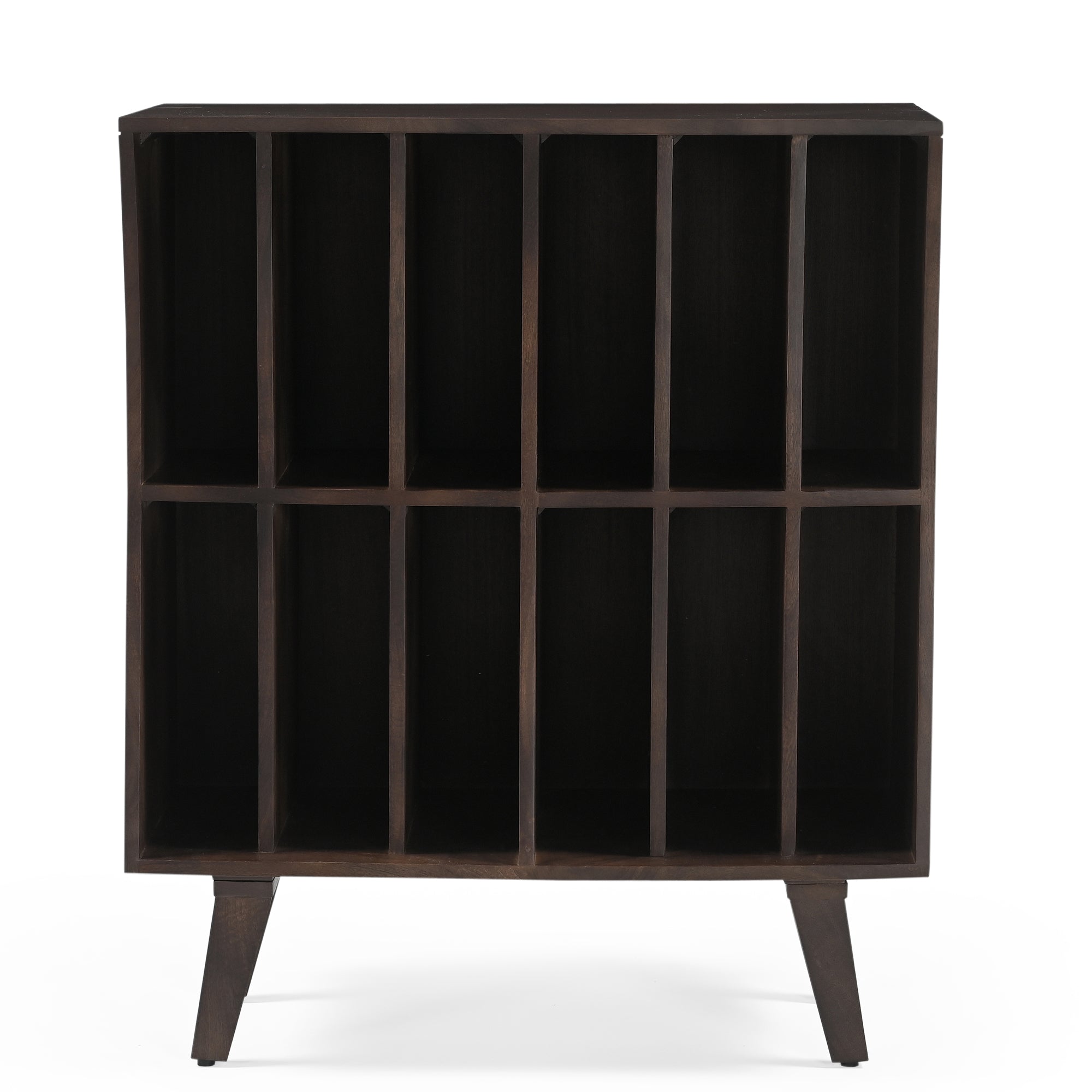 Wax Solid Mango Wood Vinyl Storage Small Sideboard