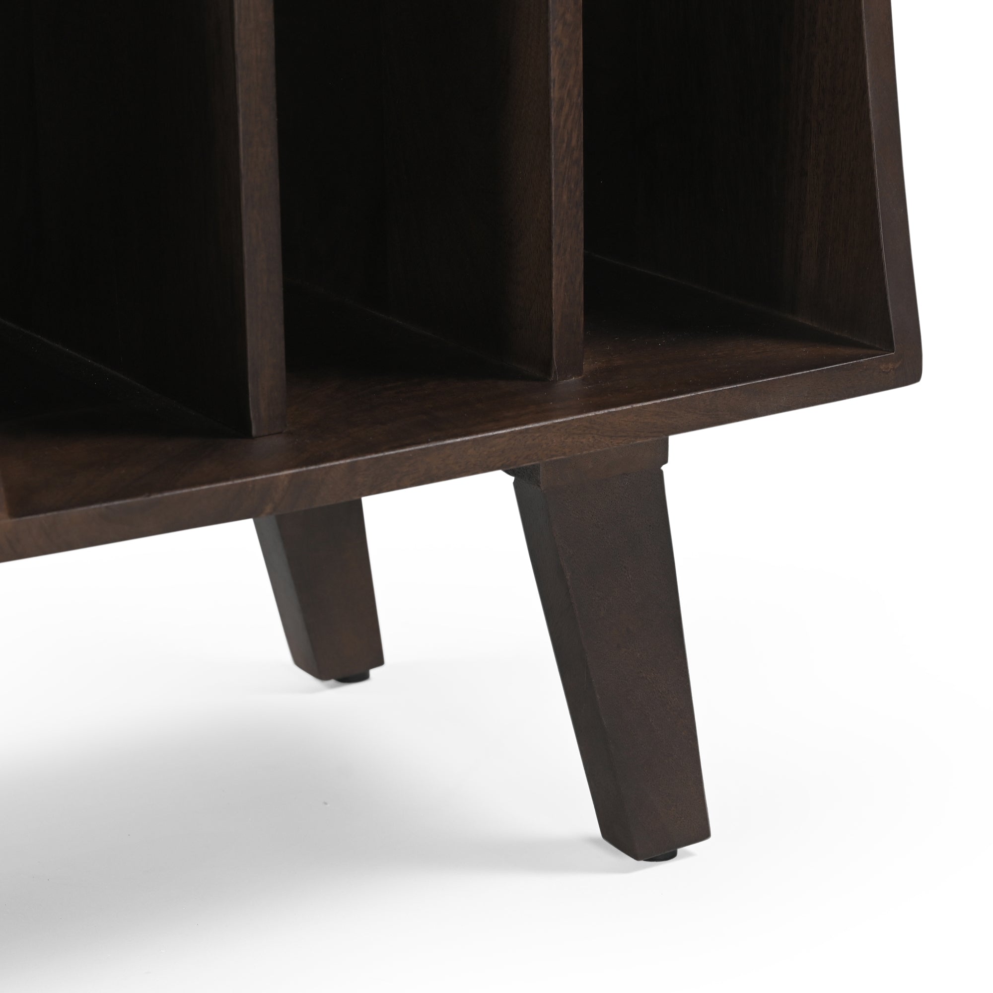 Wax Solid Mango Wood Vinyl Storage Small Sideboard