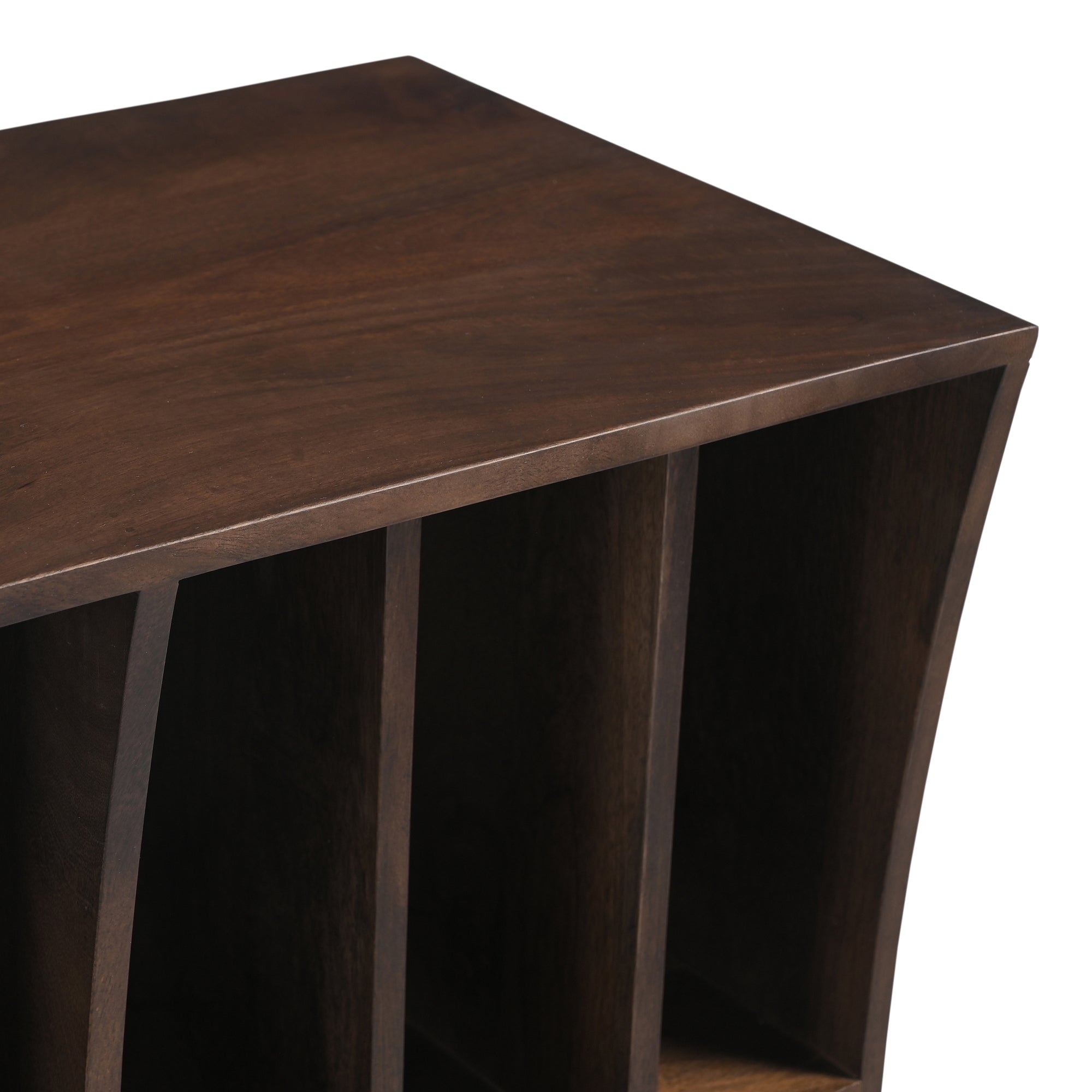 Wax Solid Mango Wood Vinyl Storage Small Sideboard