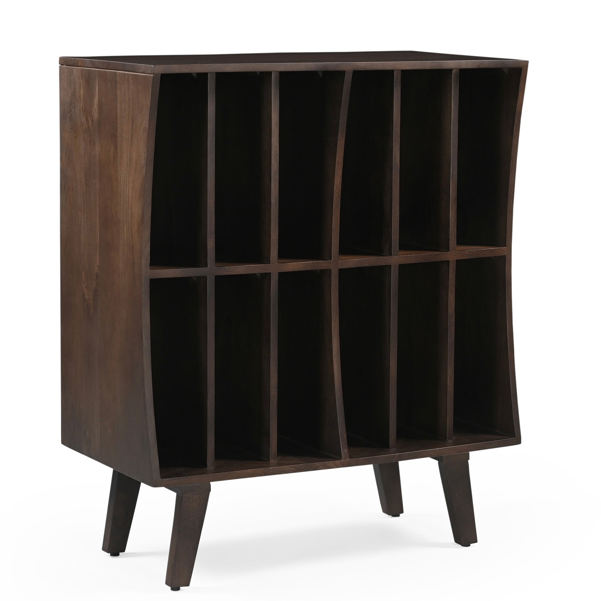 Wax Solid Mango Wood Vinyl Storage Small Sideboard
