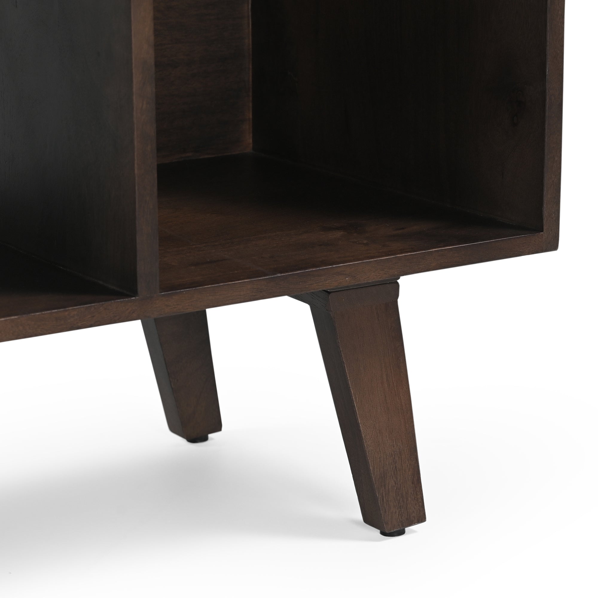 Wax Solid Mango Wood Vinyl Storage Large Sideboard