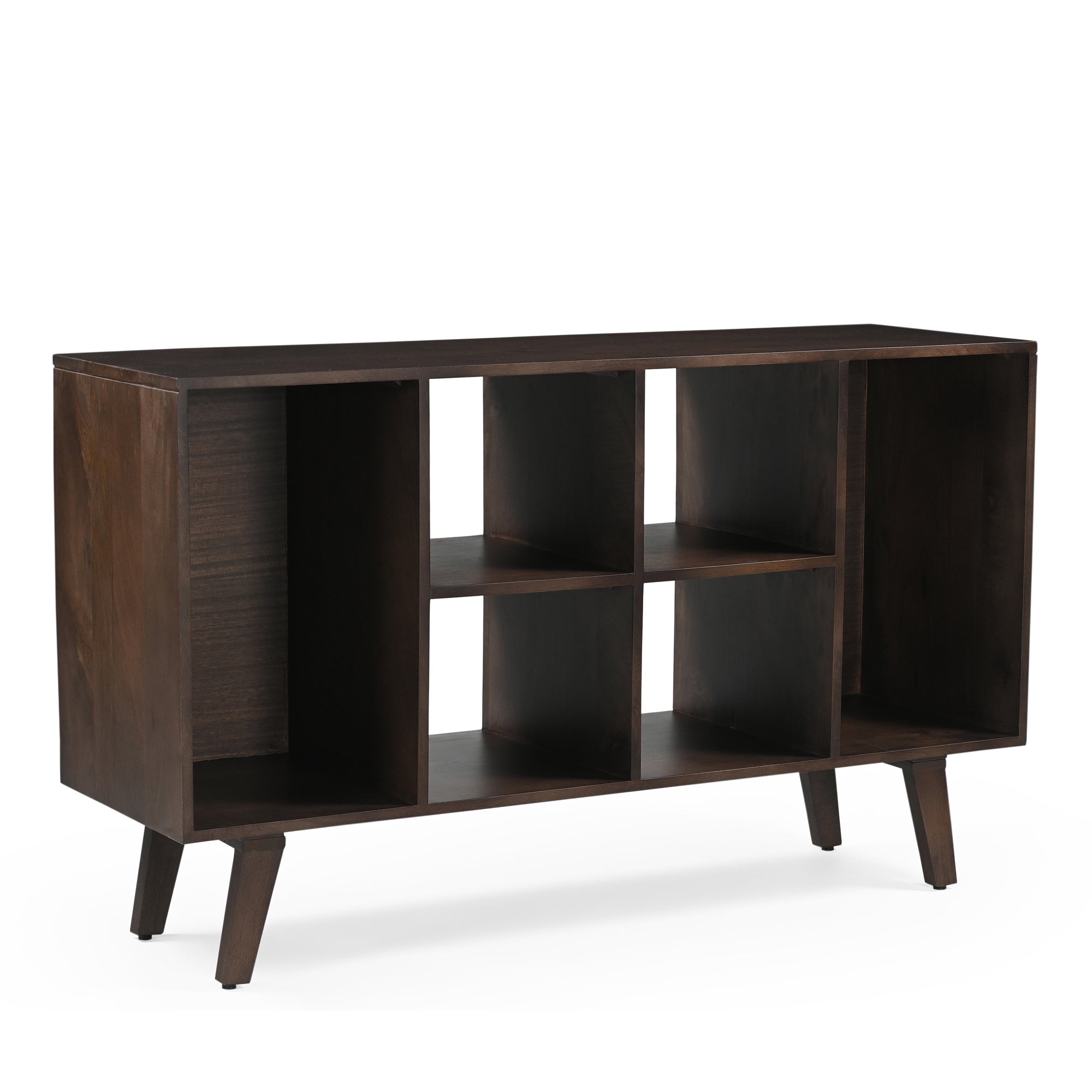 Wax Solid Mango Wood Vinyl Storage Large Sideboard
