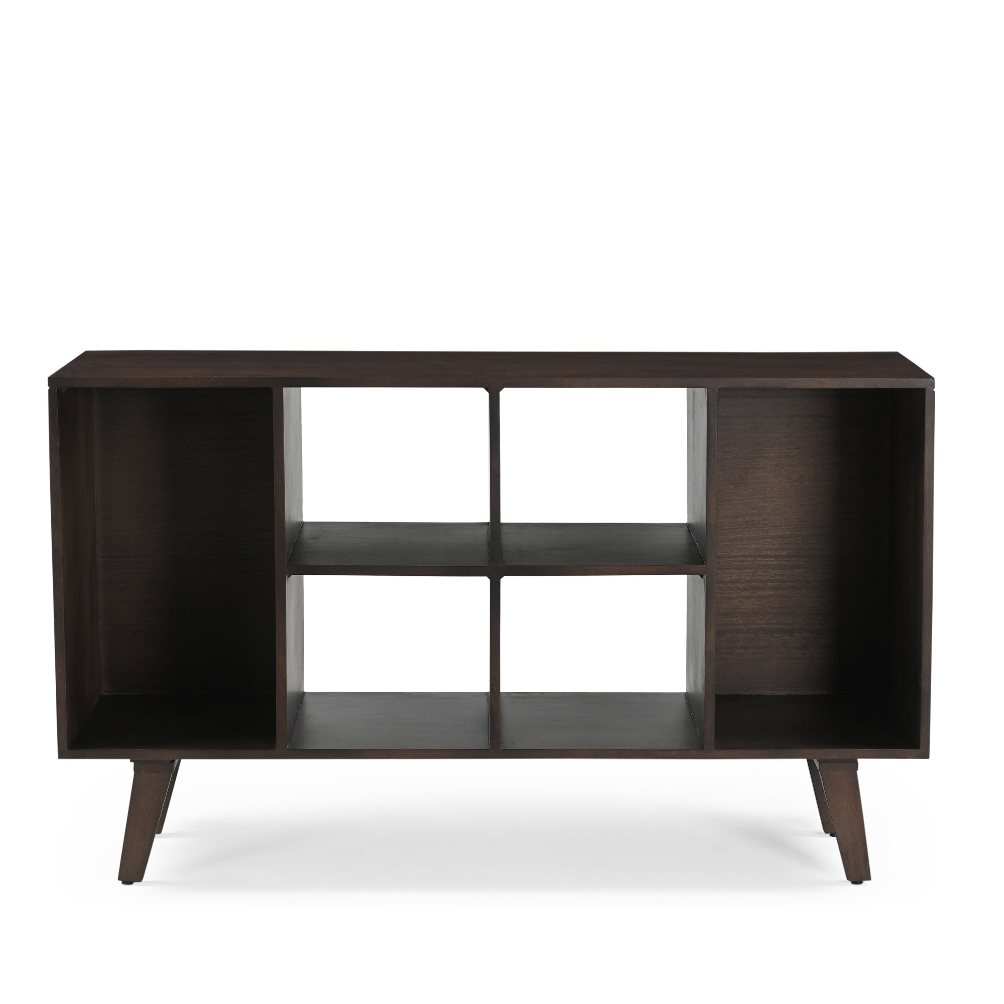 Wax Solid Mango Wood Vinyl Storage Large Sideboard