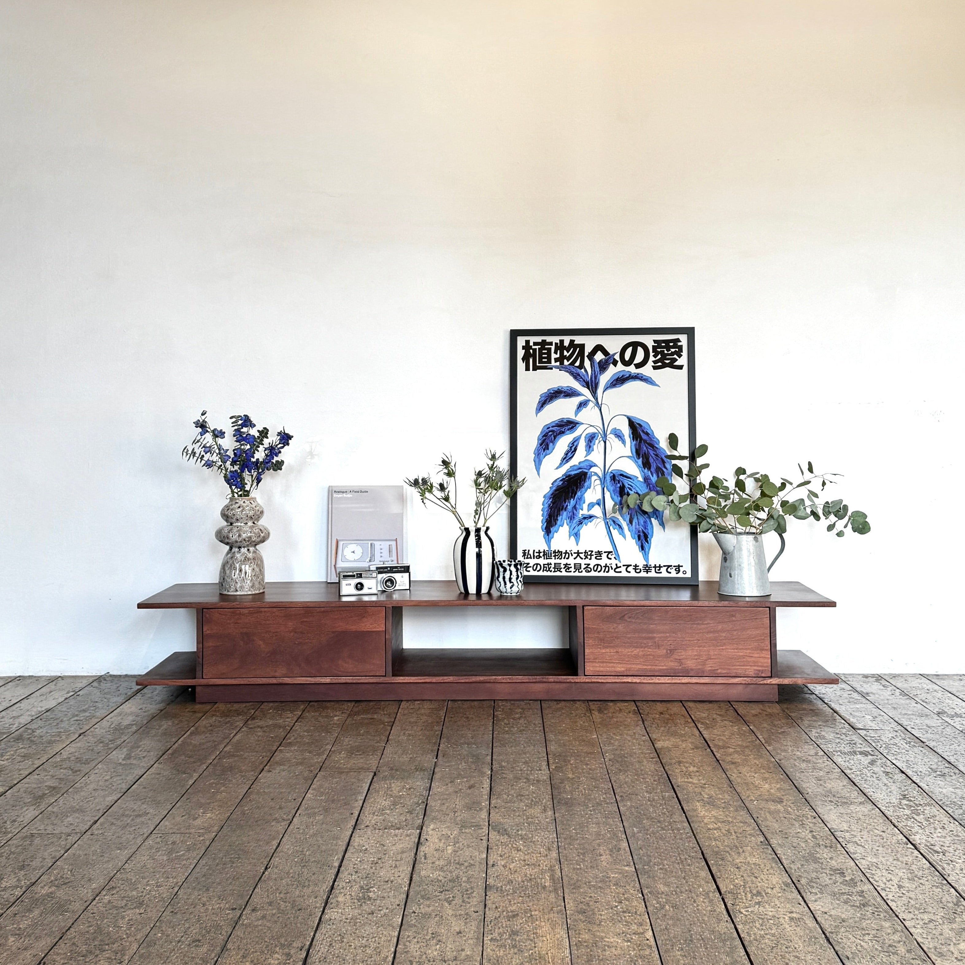 Yamato Solid Acacia Wood TV Unit in Brown