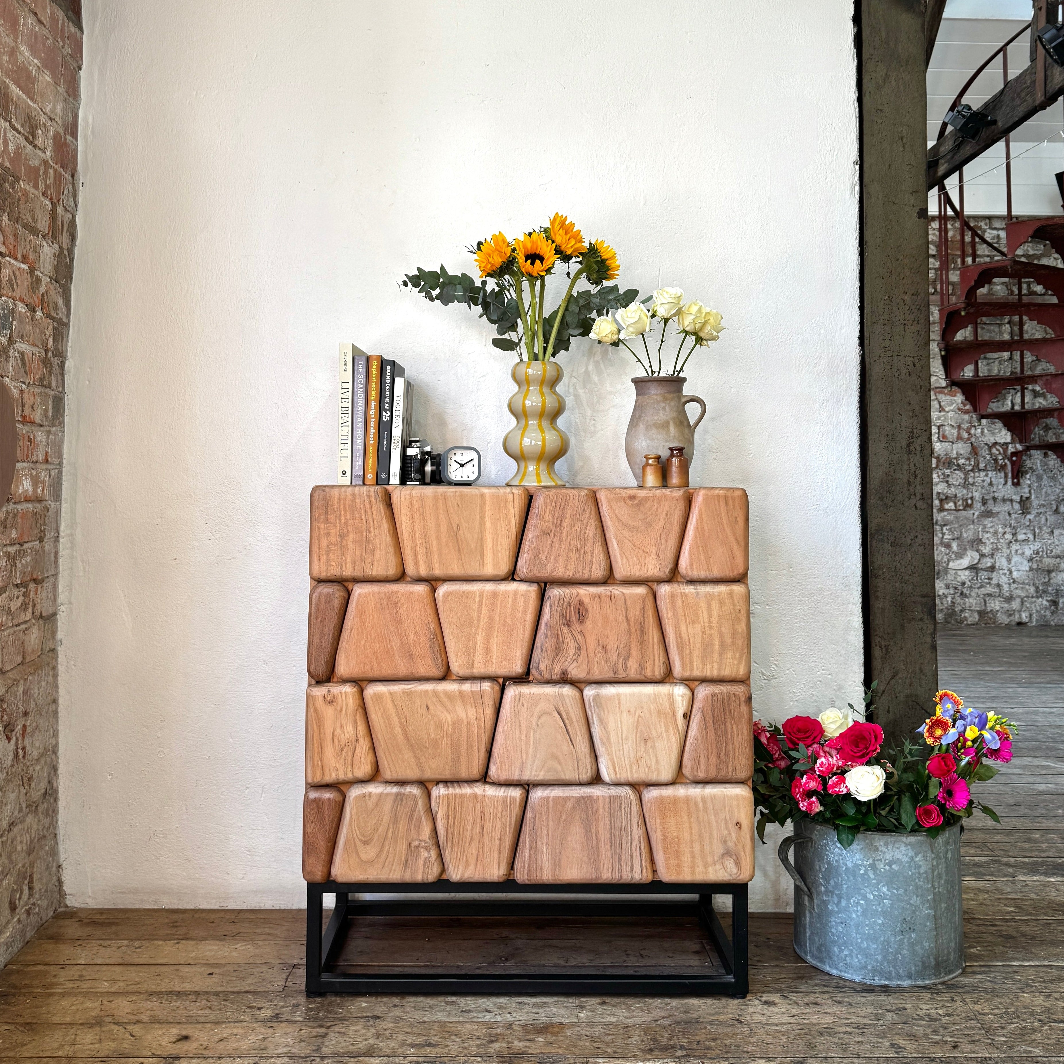 Bob Solid Acacia Wood Small Sideboard