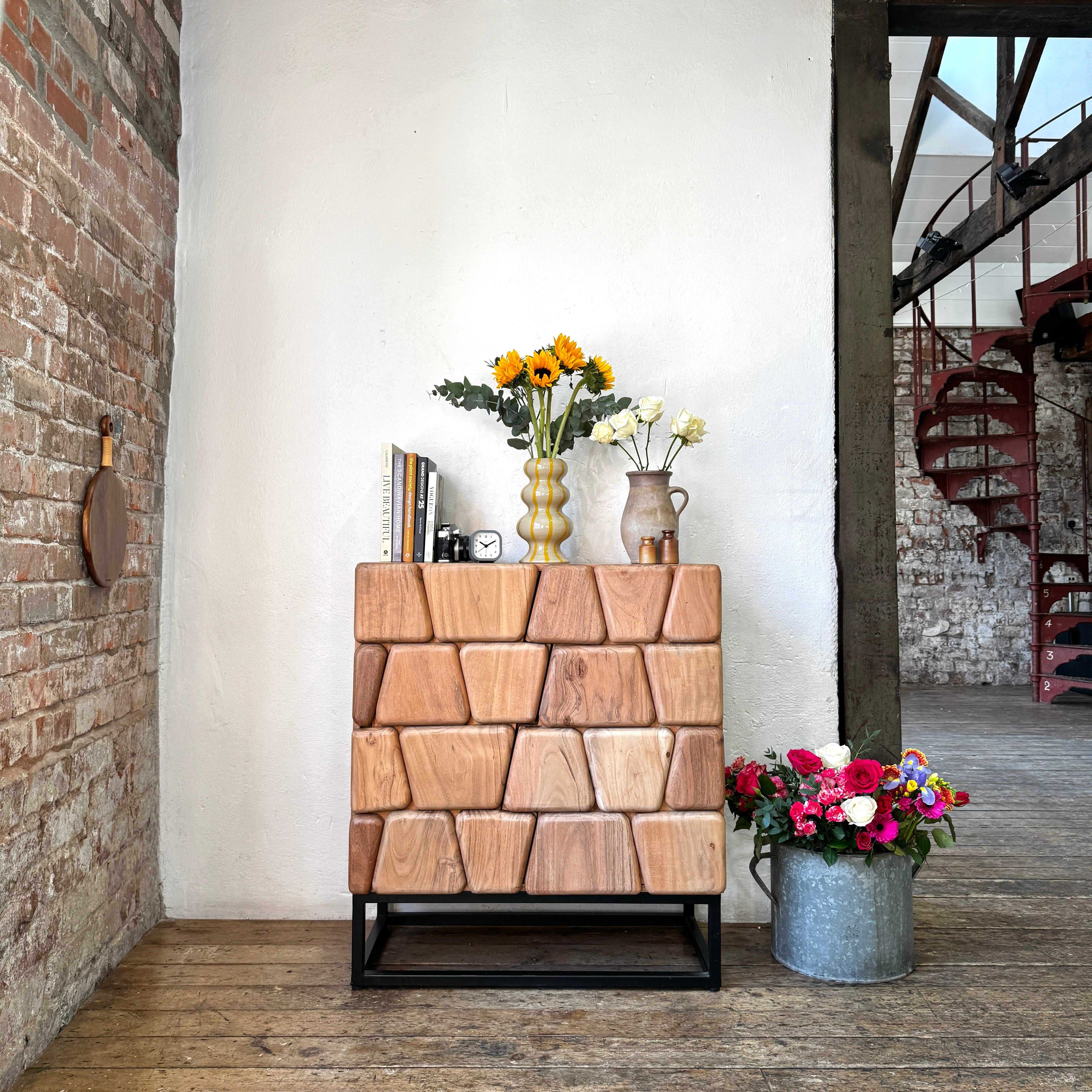 Bob Solid Acacia Wood Small Sideboard