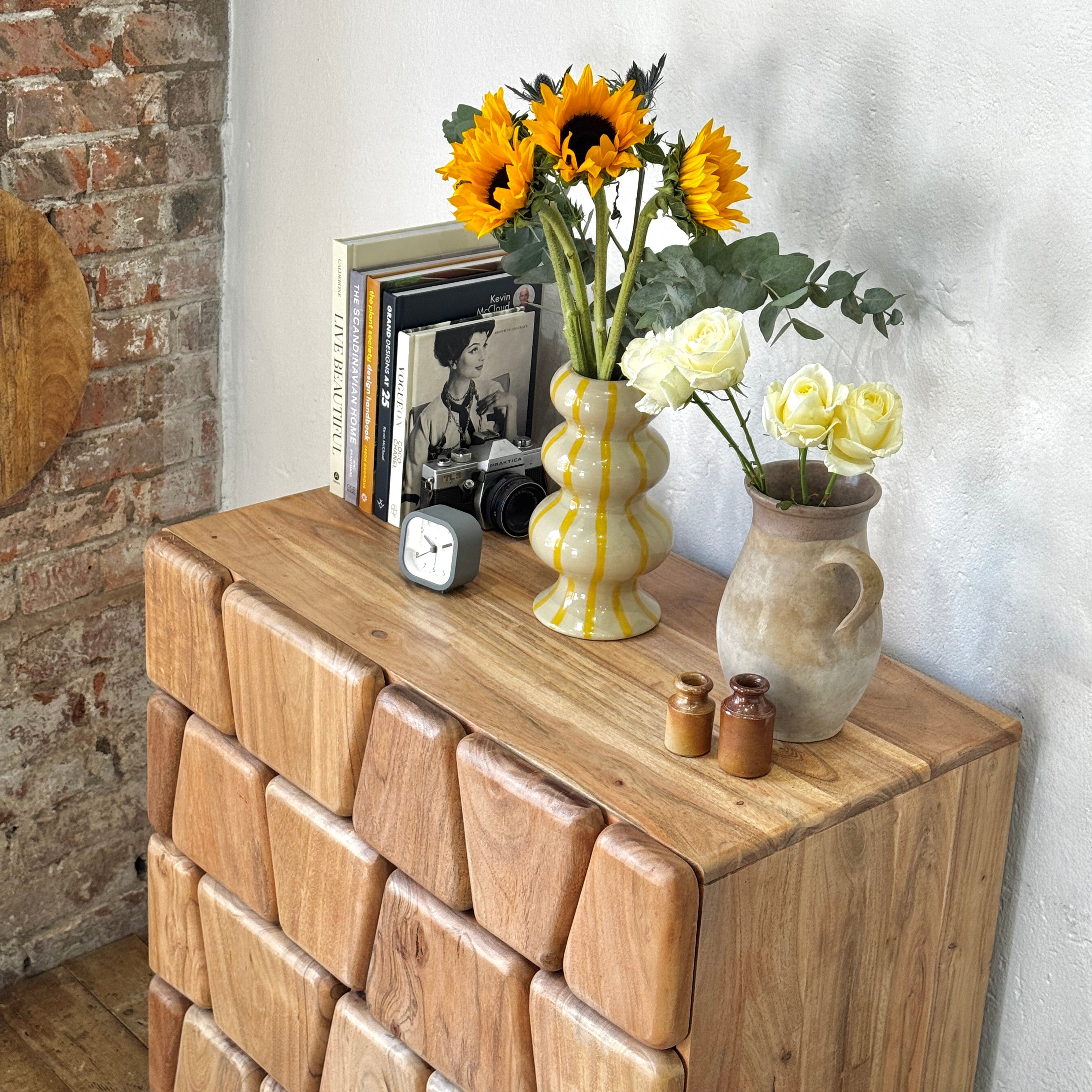 Bob Solid Acacia Wood Small Sideboard