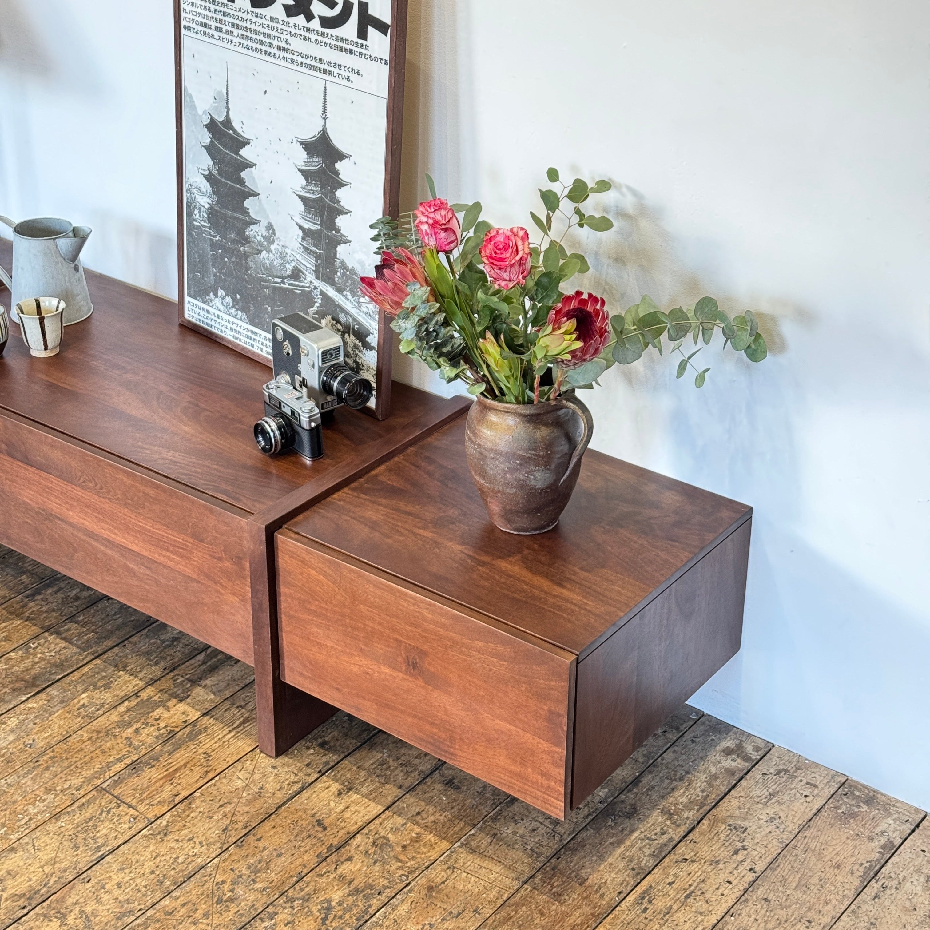 Takara Solid Mango Wood Large TV Unit in Brown