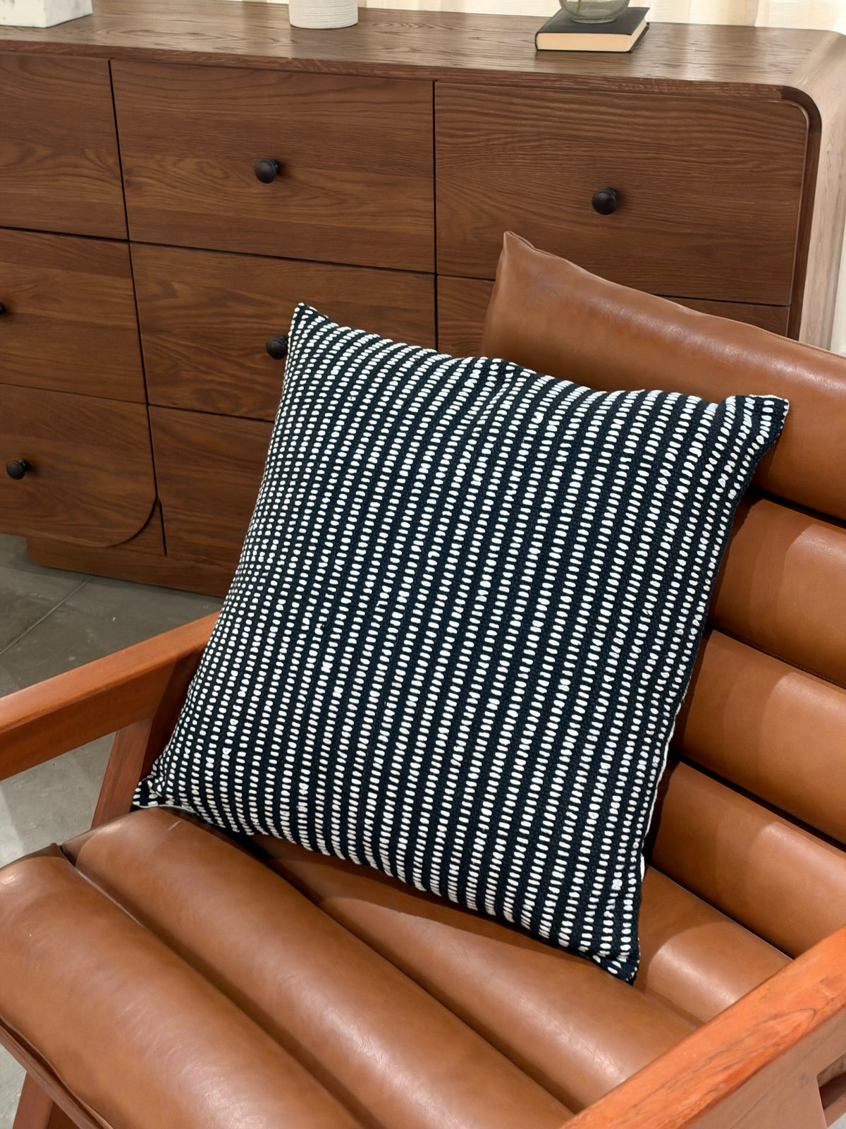Koshi Cushion in Black 50 x 50cm